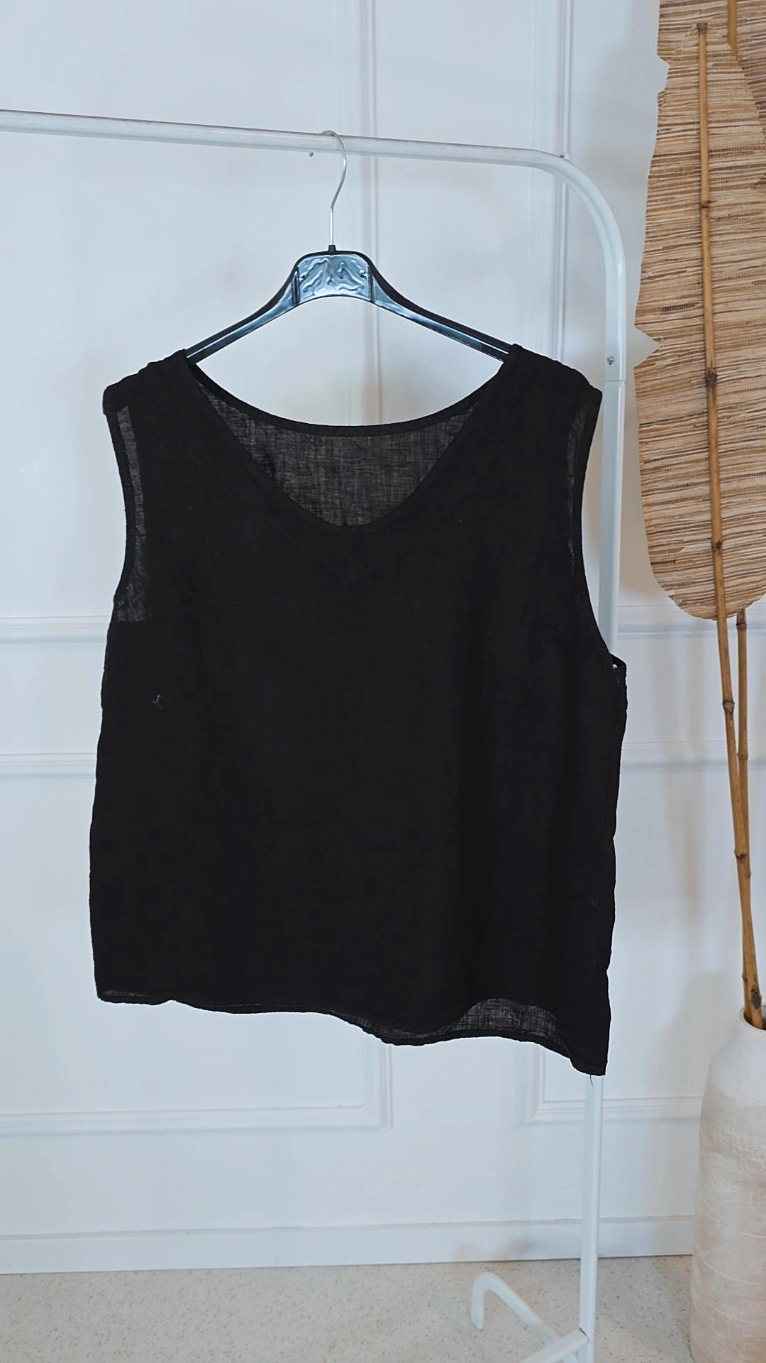 LINEN BASIC SHIRT CATALINA Made in Italy 36 - 42 Leinen Top
