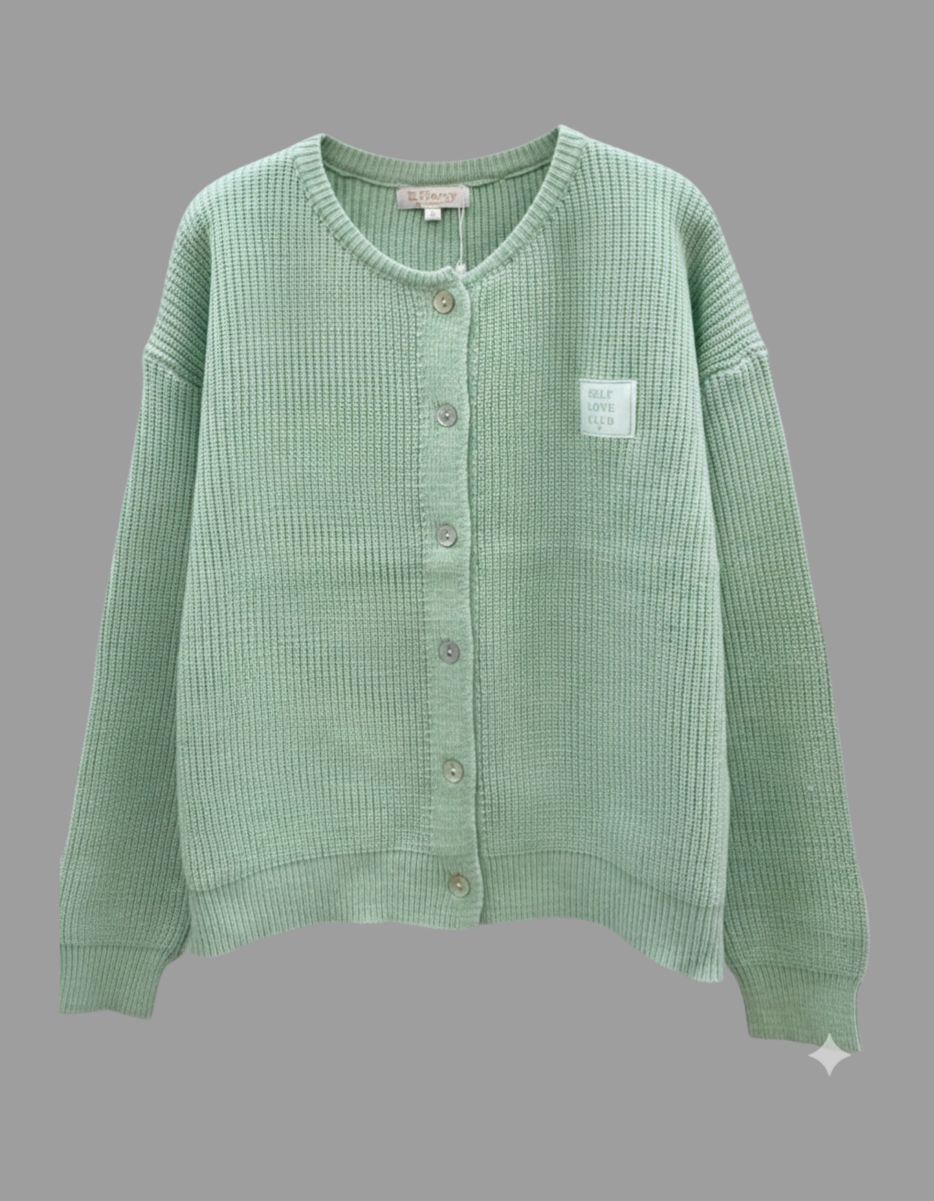 💖STRICKJACKE AMARA SELF LOVE CLUB  34-42 Italy Style Cardigan