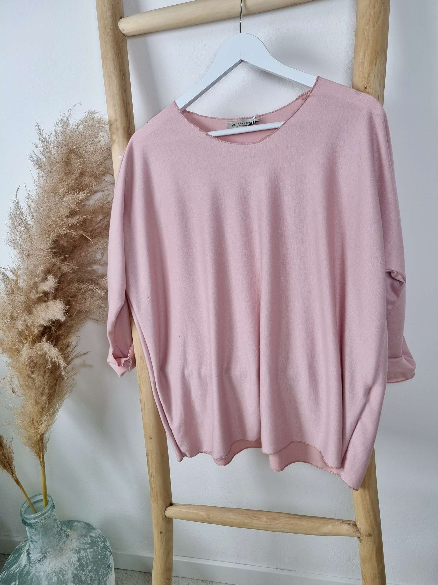 BASIC LONGSLEEVE RUBY ROSA leichter Pullover 34-42 Made in Italy Layer Shirt BASIC LONGSLEEVE RUBY ROSA leichter Pullover 34-42 Made in Italy Layer Shirt