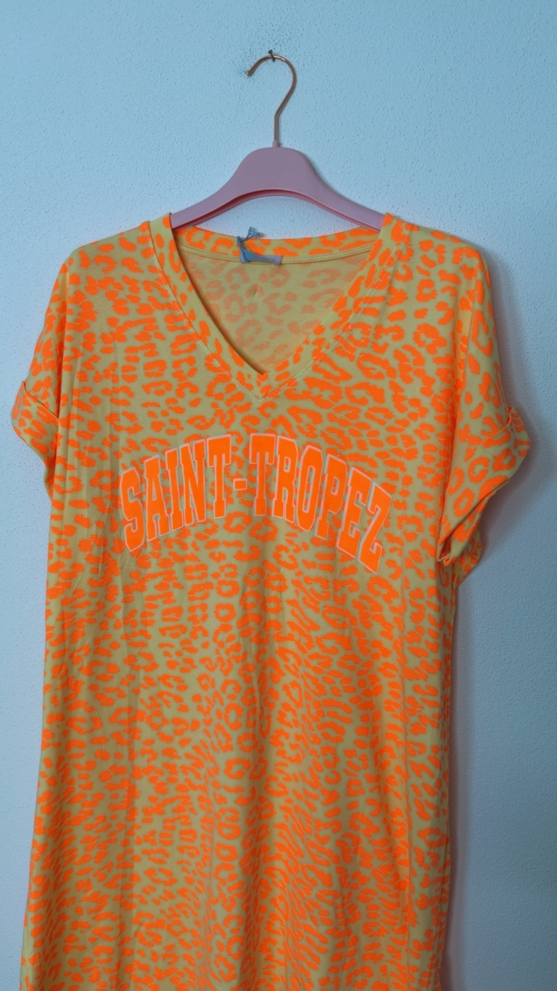 Leo-T-Shirt-Kleid Safiya Saint Tropez Made in Italy 34-42/44
