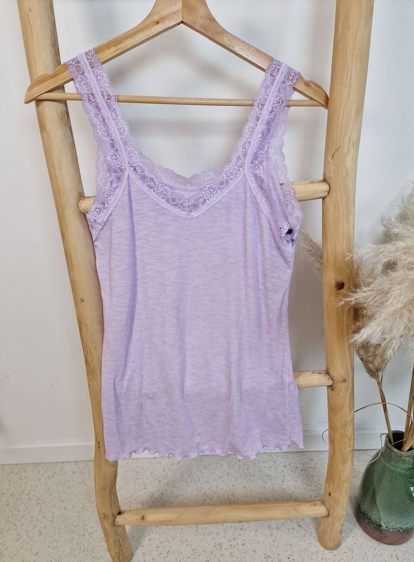 BASIC TOP LUISA FLIEDER 34-40 Made in Italy Shirt Oberteil  