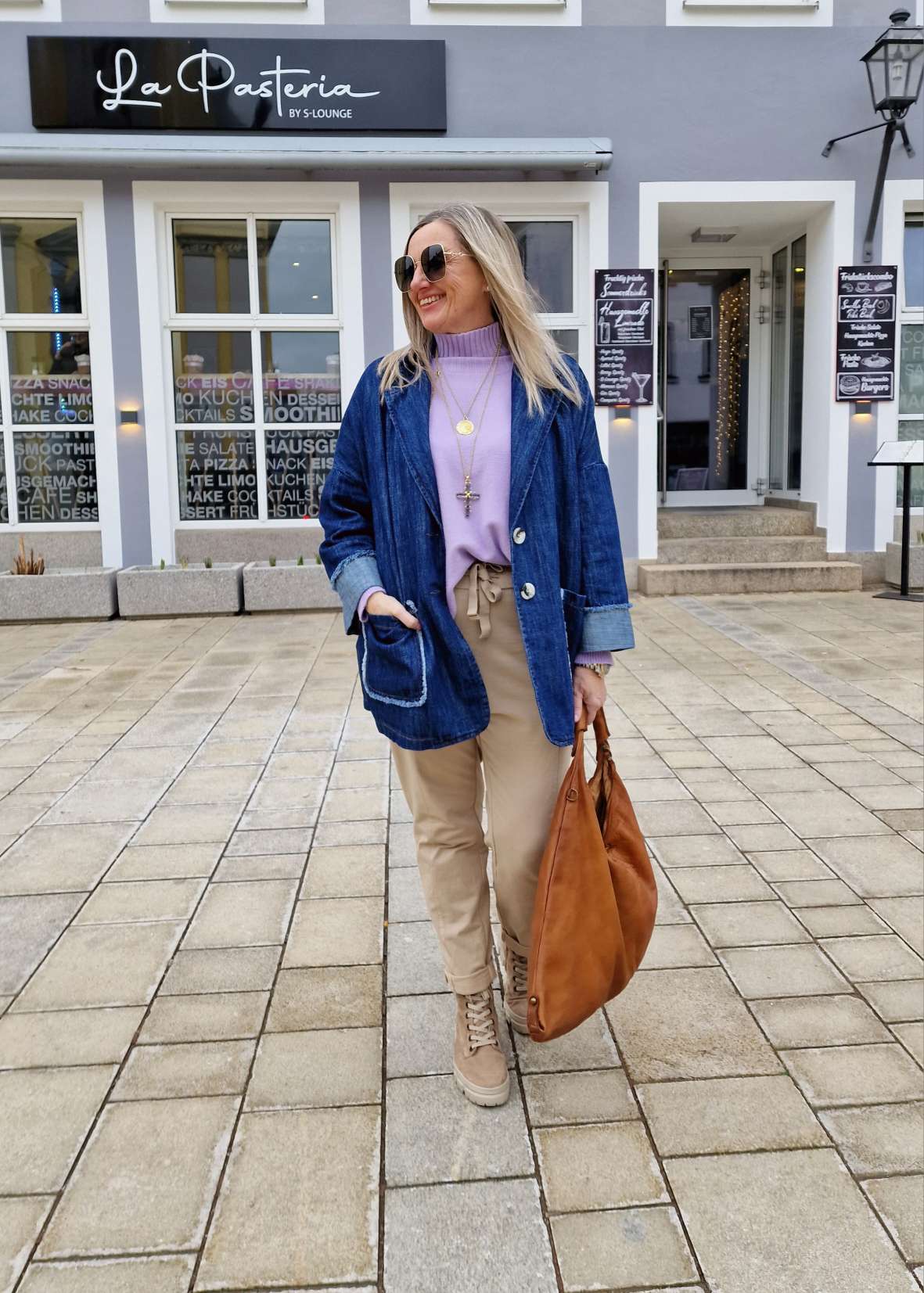JEANS BLAZER TIMO DARK BLUE 34-42 Made in Italy Oversize Anzug Jacke JEANS BLAZER TIMO DARK BLUE 34-42 Made in Italy Oversize Anzug Jacke