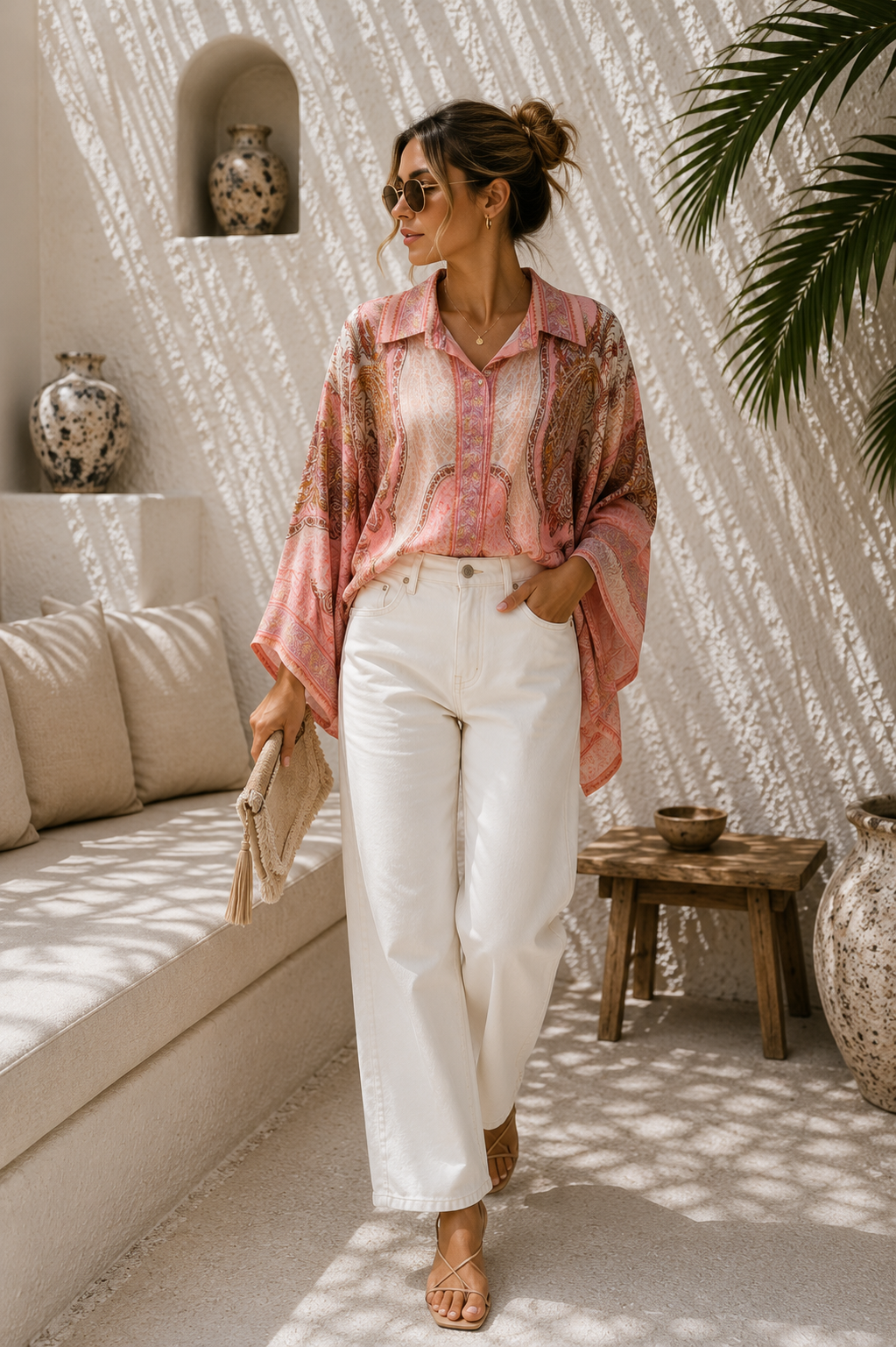 Silky Signature Bluse „Aurelia“ Made in Italy Gr. 34-44/46 Premium Kollektion