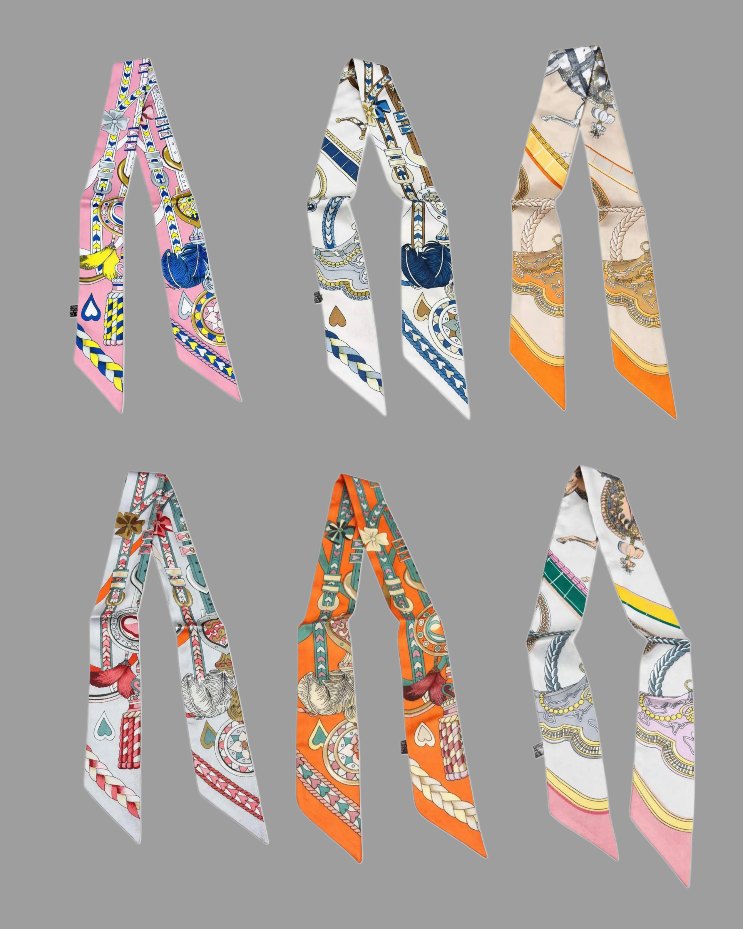 Ornament-Bandeau „Serafina“ schmales Tuch mit Silk Touch