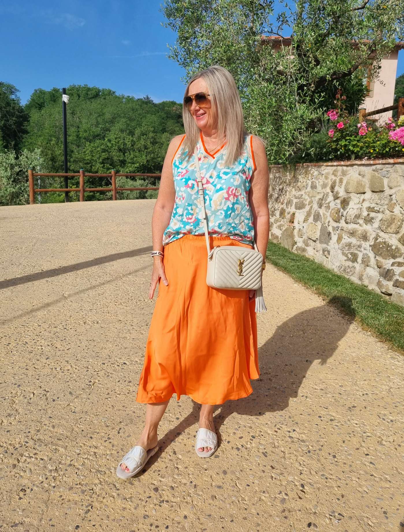 EDLER SATIN SKIRT SABRINA ORANGE Silk Seiden Mix Rock Made in Italy 34-40/42 EDLER SATIN SKIRT SABRINA ORANGE Silk Seiden Mix Rock Made in Italy 34-40/42