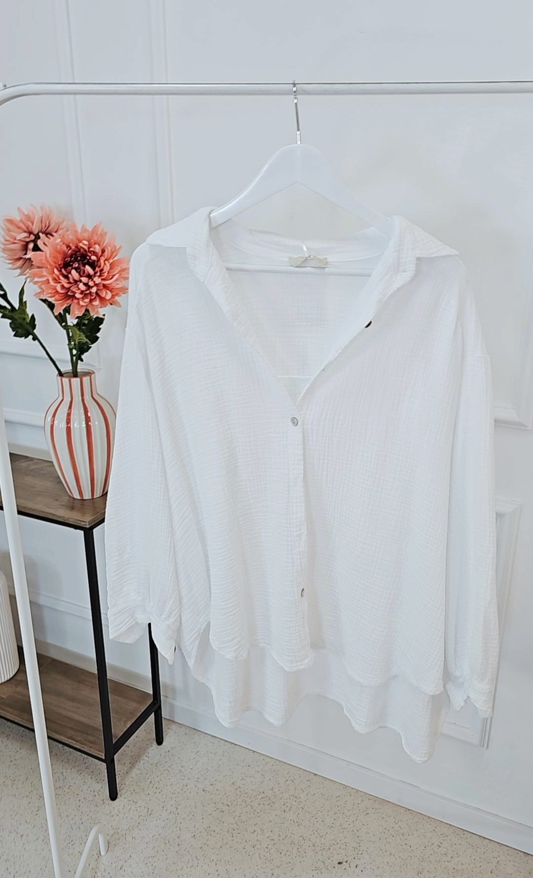 MUSSELIN BLUSE ROSALIE UNI Made in Italy 34-44