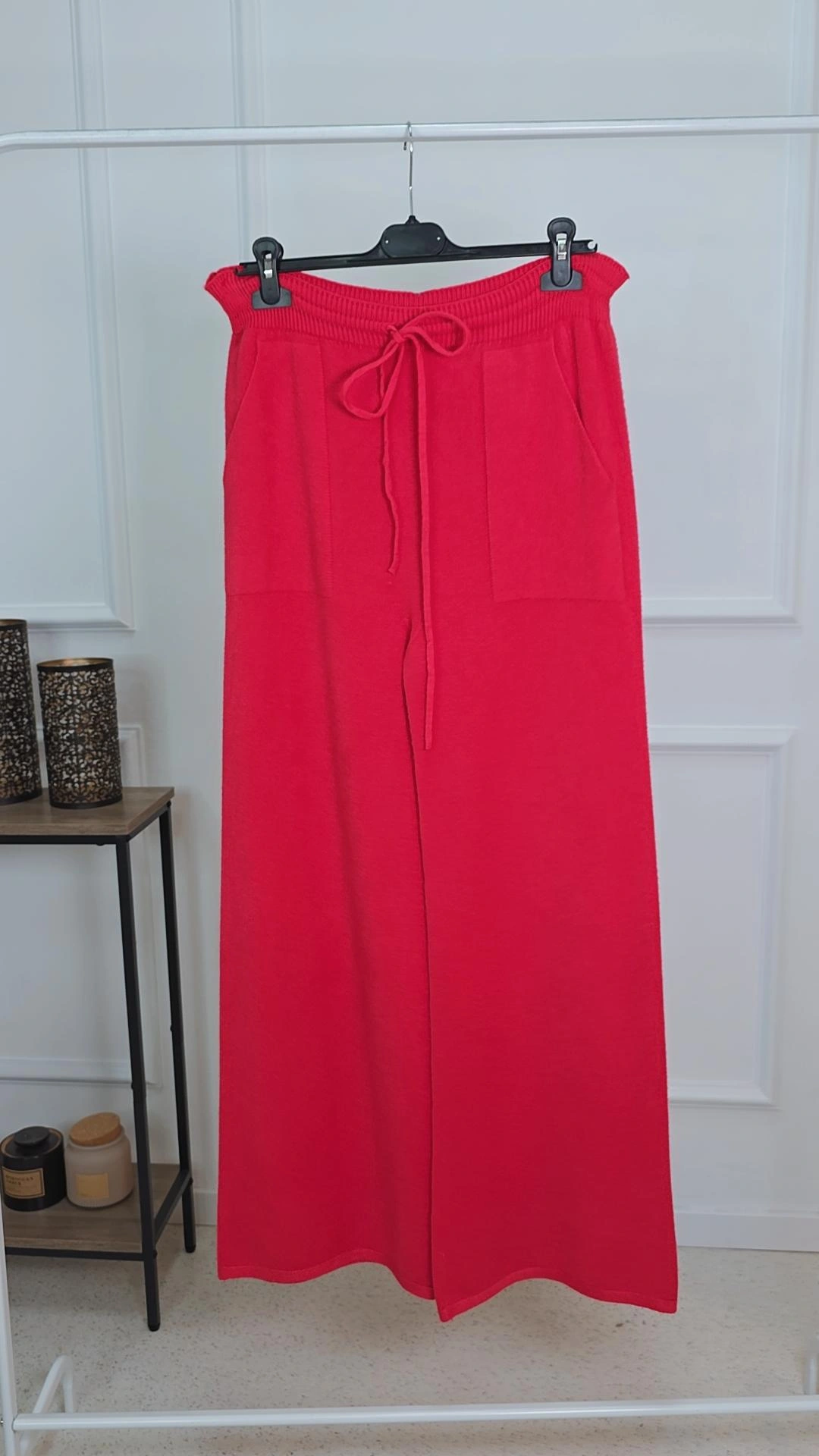 EINZELSTÜCK COZY STRICK HOSE CHERRY Made in Italy - Vom Umtausch ausgeschlossen