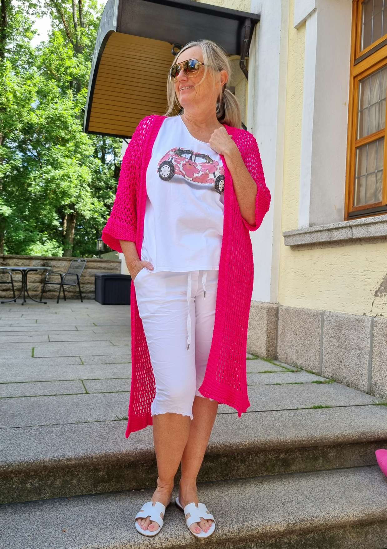 JOGPANT SHORTS VALERIE WEISS 34-40 Made in Italy PANT kurze Hose Sommerhose Bermuda JOGPANT SHORTS VALERIE WEISS 34-40 Made in Italy PANT kurze Hose Sommerhose Bermuda