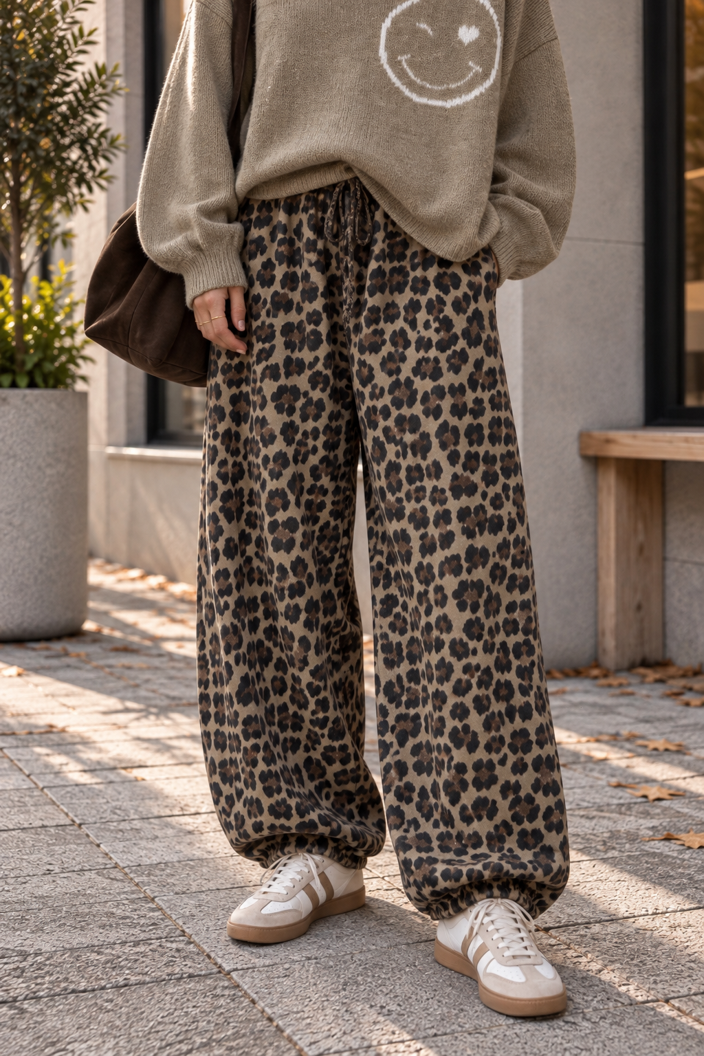 Ballon-Jogpant lässige Basic Pants für jeden Tag I JP0140 I Made in Italy 34-42/44