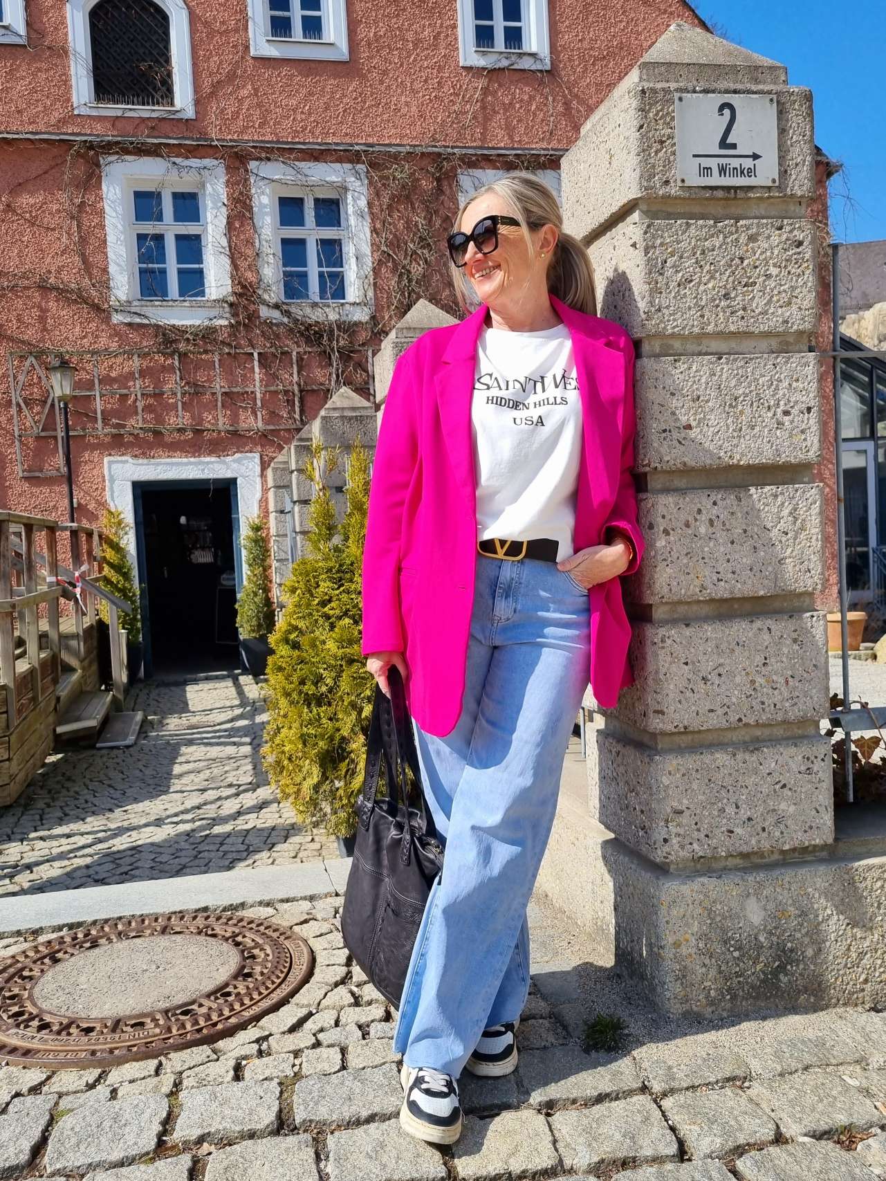 MARLENE JEANS ALEX - VARIANTENARTIKEL Denim Schlag Hose blue MARLENE JEANS ALEX - VARIANTENARTIKEL Denim Schlag Hose blue