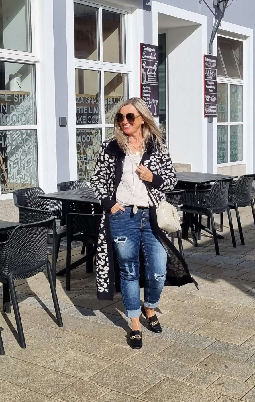 LUXURY KNIT COAT MIRINA LEO SCHWARZ 34-42 Strickmantel Mantel Cardigen Italy Kollektion LUXURY KNIT COAT MIRINA LEO SCHWARZ 34-42 Strickmantel Mantel Cardigen Italy Kollektion