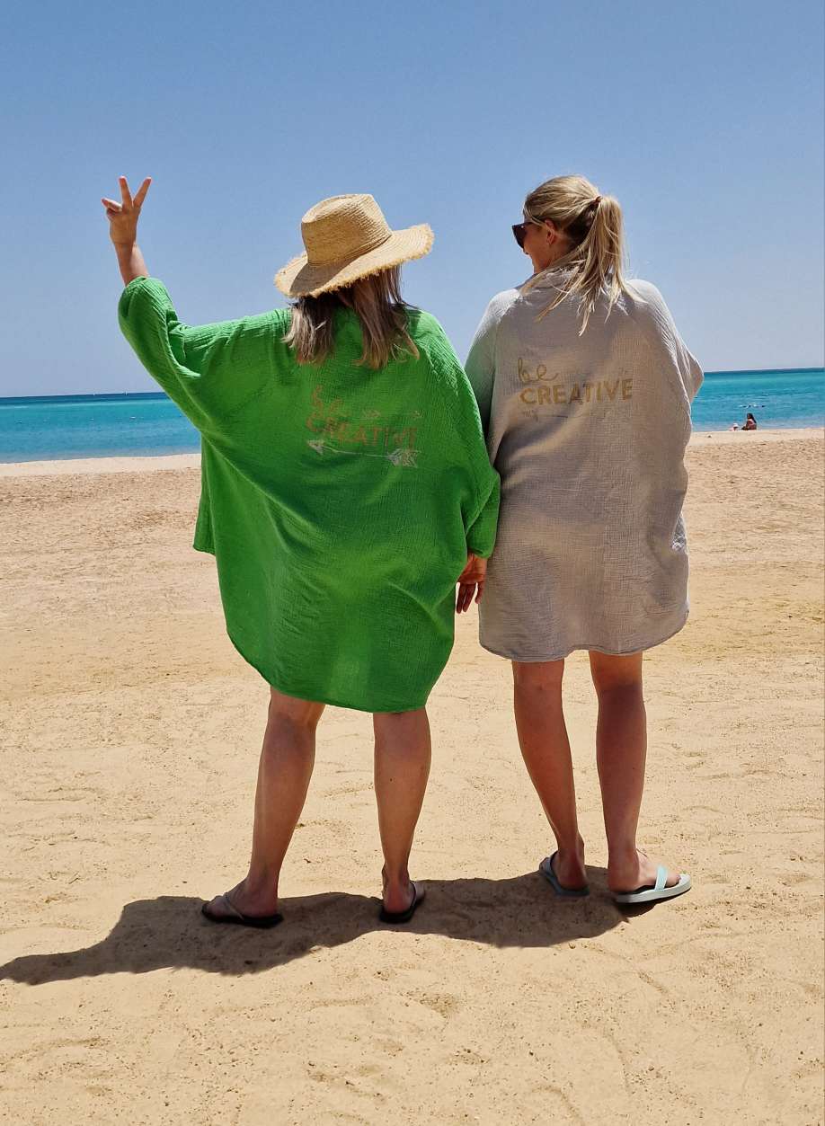 MUSSELIN OVERSIZE BLUSE BE CREATIVE GRÜN 34-42/44 Made in Italy Longbluse Kleid Tunika Shirt Blusenjacke MUSSELIN OVERSIZE BLUSE BE CREATIVE GRÜN 34-42/44 Made in Italy Longbluse Kleid Tunika Shirt Blusenjacke