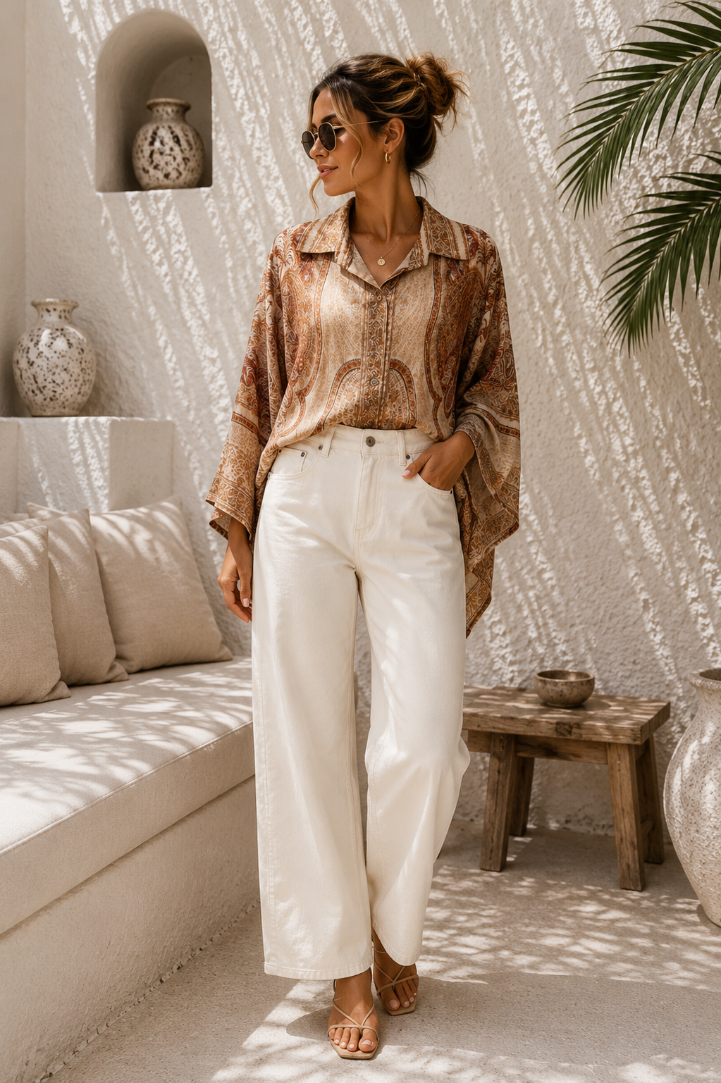 Silky Signature Bluse „Aurelia“ Made in Italy Gr. 34-44/46 Premium Kollektion