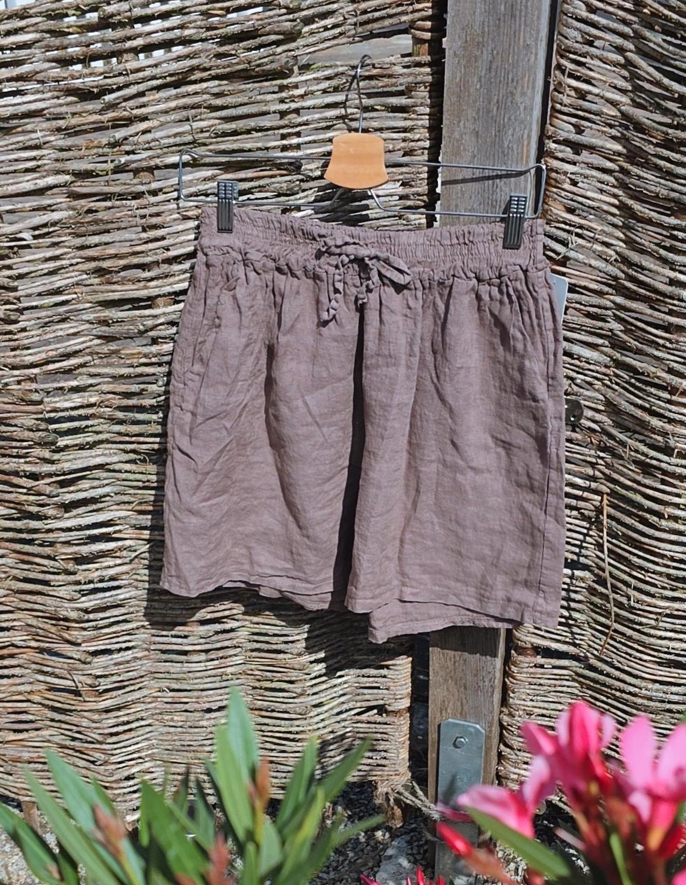 LINEN SHORTS BONITA KURZ Made in Italy 34-42 Leinenshort