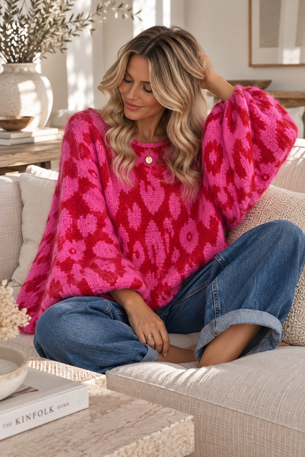 Strickpullover Leo-Look – Fledermaus-Style | Made in Italy | One Size bis ca. Gr. 44 | SP0086 Strick Pullover