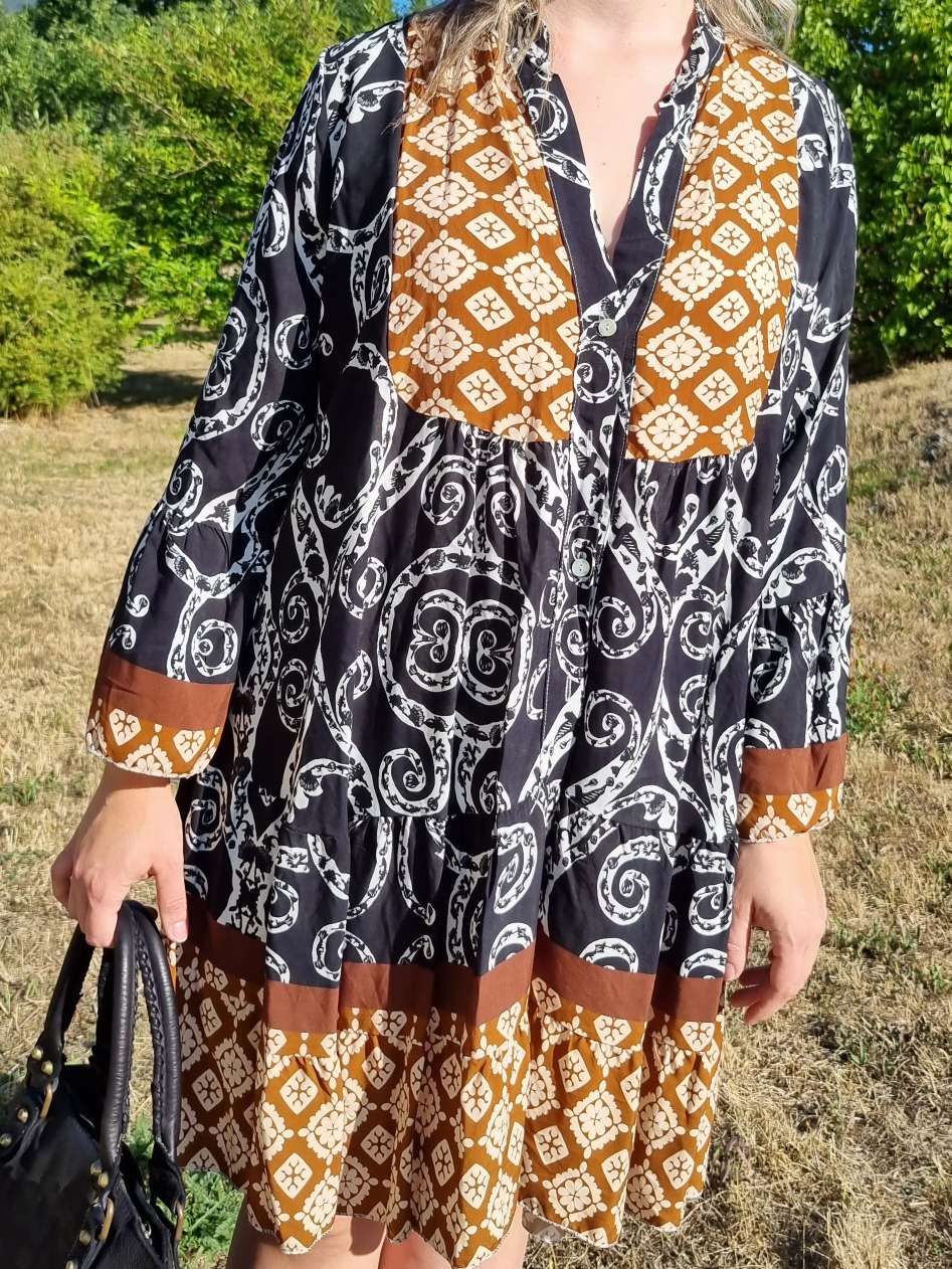 SHORT TUNIKA DRESS FIONA BLACK 34-40/42 Made in Italy langes Kleid Hängerchen Tunikakleid SHORT TUNIKA DRESS FIONA BLACK 34-40/42 Made in Italy langes Kleid Hängerchen Tunikakleid