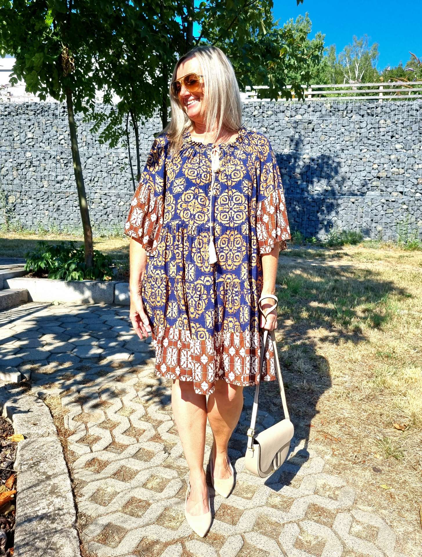 SHORT TUNIKA DRESS GIULIA BLUE 34-42 Made in Italy kurzes Kleid Hängerchen Tunikakleid SHORT TUNIKA DRESS GIULIA BLUE 34-42 Made in Italy kurzes Kleid Hängerchen Tunikakleid