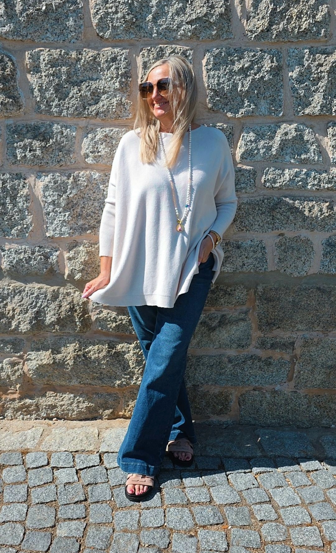 OVERSIZE KNIT SWEATER SIGRID Made in Italy 34-48/50 Strick Pullover