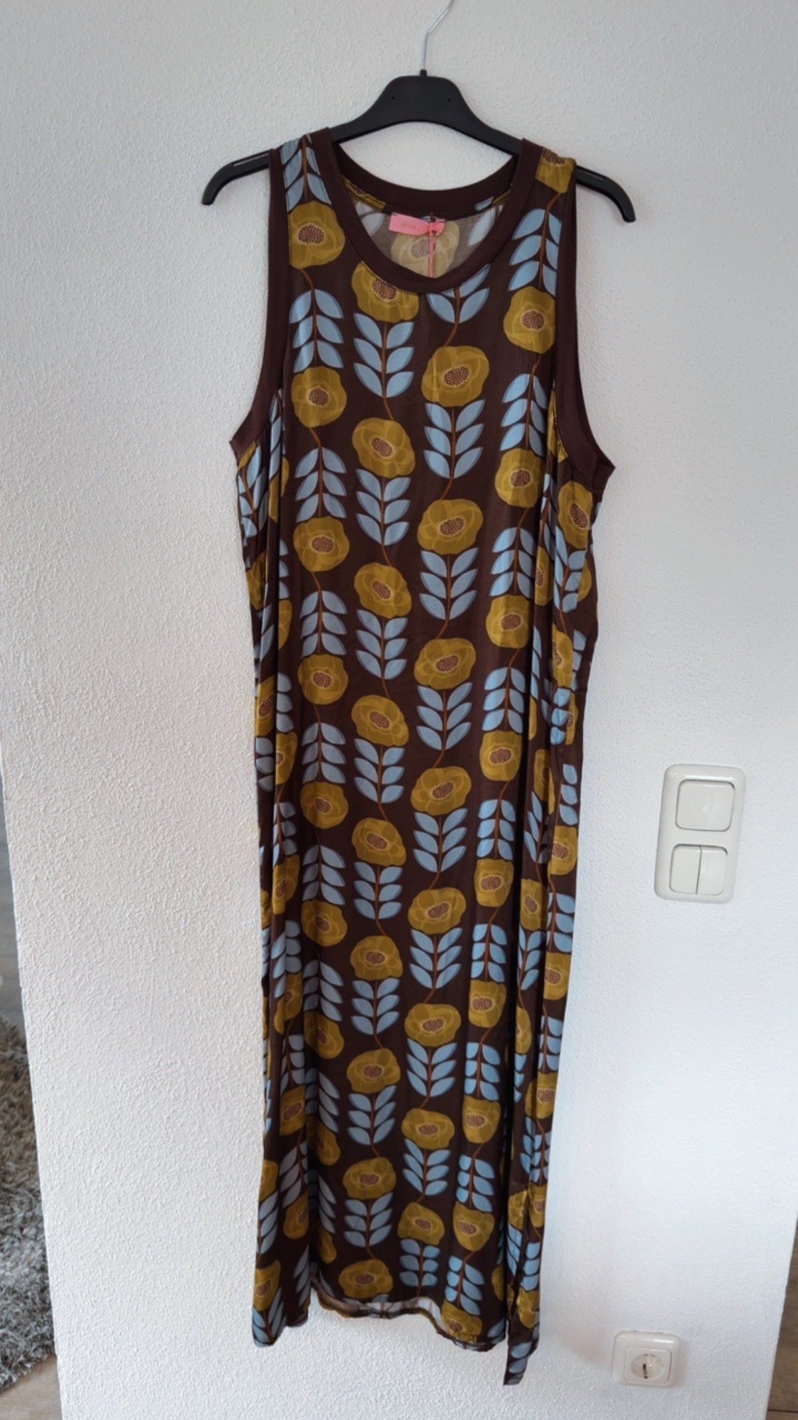 Satin-Kleid Anahita 🌴 Made in Italy Viskose Qualtiät Gr. 34-40/42