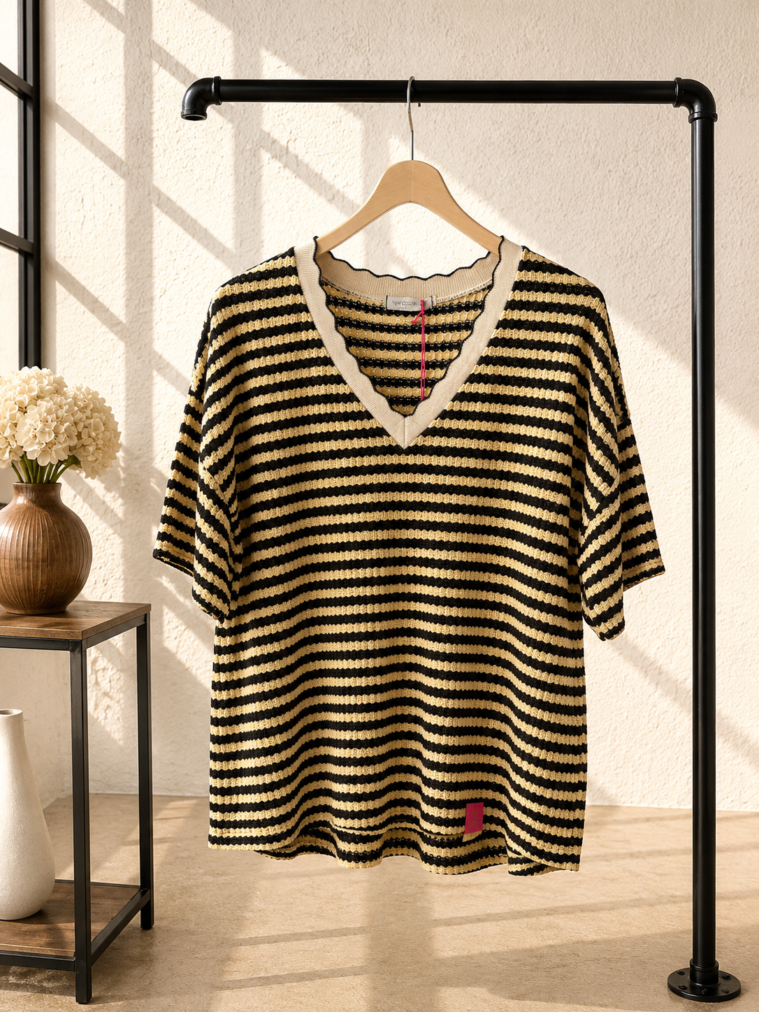 💗✨ Strick-Shirt Eliovena Stripes Made in Italy 34-42/44 Pullover ACHTUNG SOMMERSCHNAPPER SIND VOM UMTAUSCH AUSGESCHLOSSEN