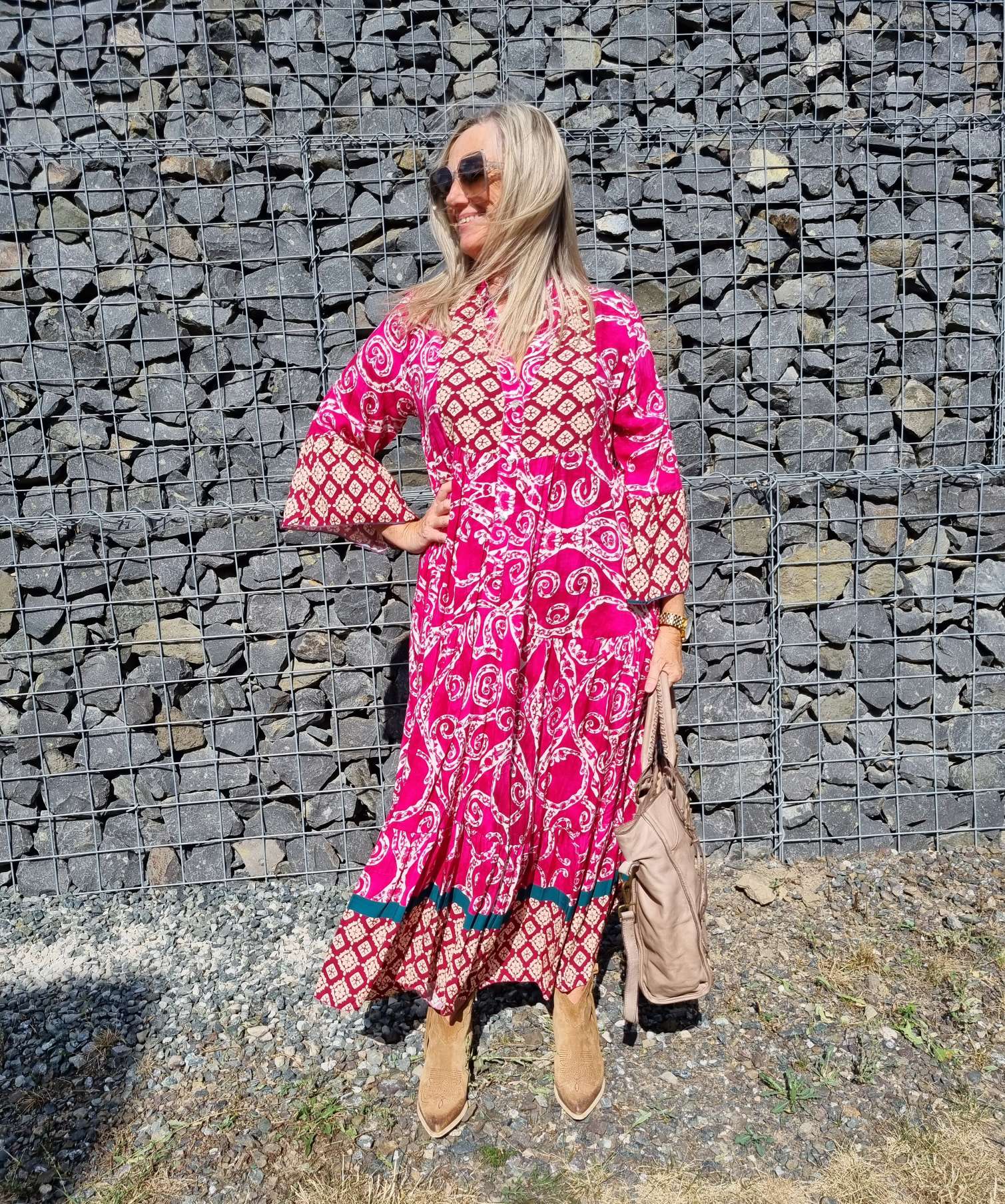 MAXI TUNIKA DRESS STROMBOLI BURGUNDER 34-40/42 Made in Italy langes Kleid Hängerchen Tunikakleid MAXI TUNIKA DRESS STROMBOLI BURGUNDER 34-40/42 Made in Italy langes Kleid Hängerchen Tunikakleid