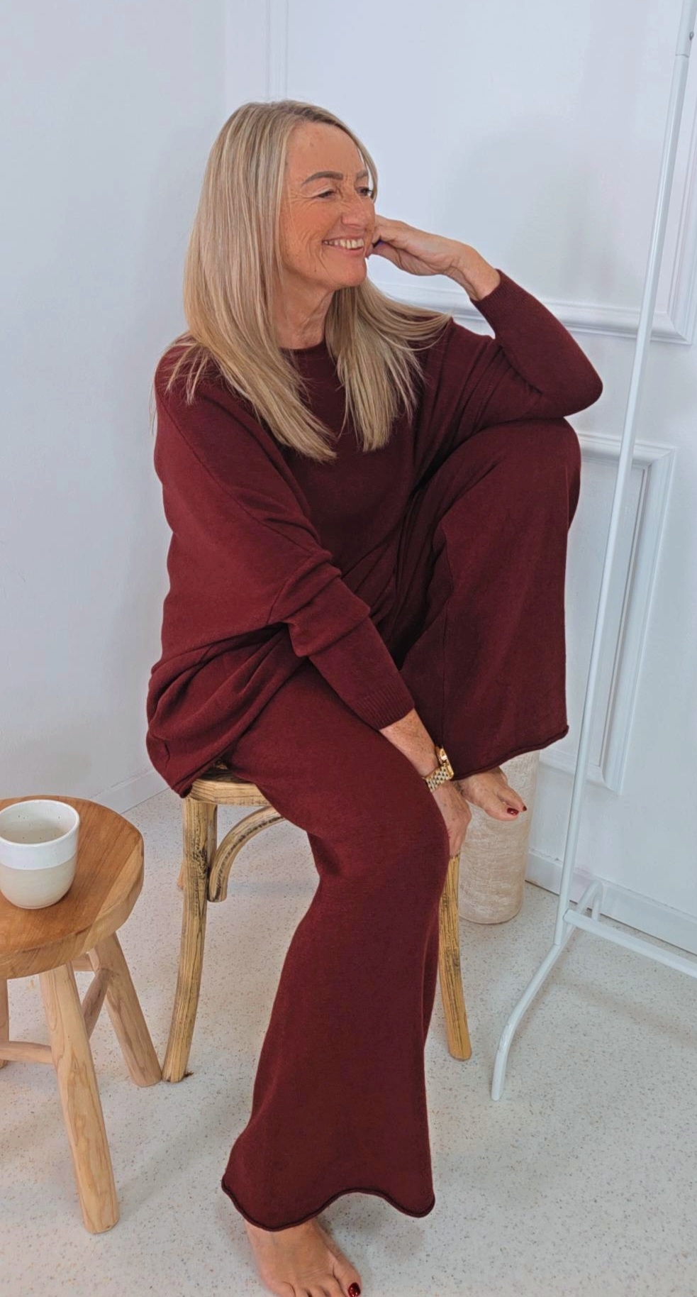 STRICKANZUG ZWEITEILER HAMBURG 42-44 Made in Italy Jogging Hose Pullover