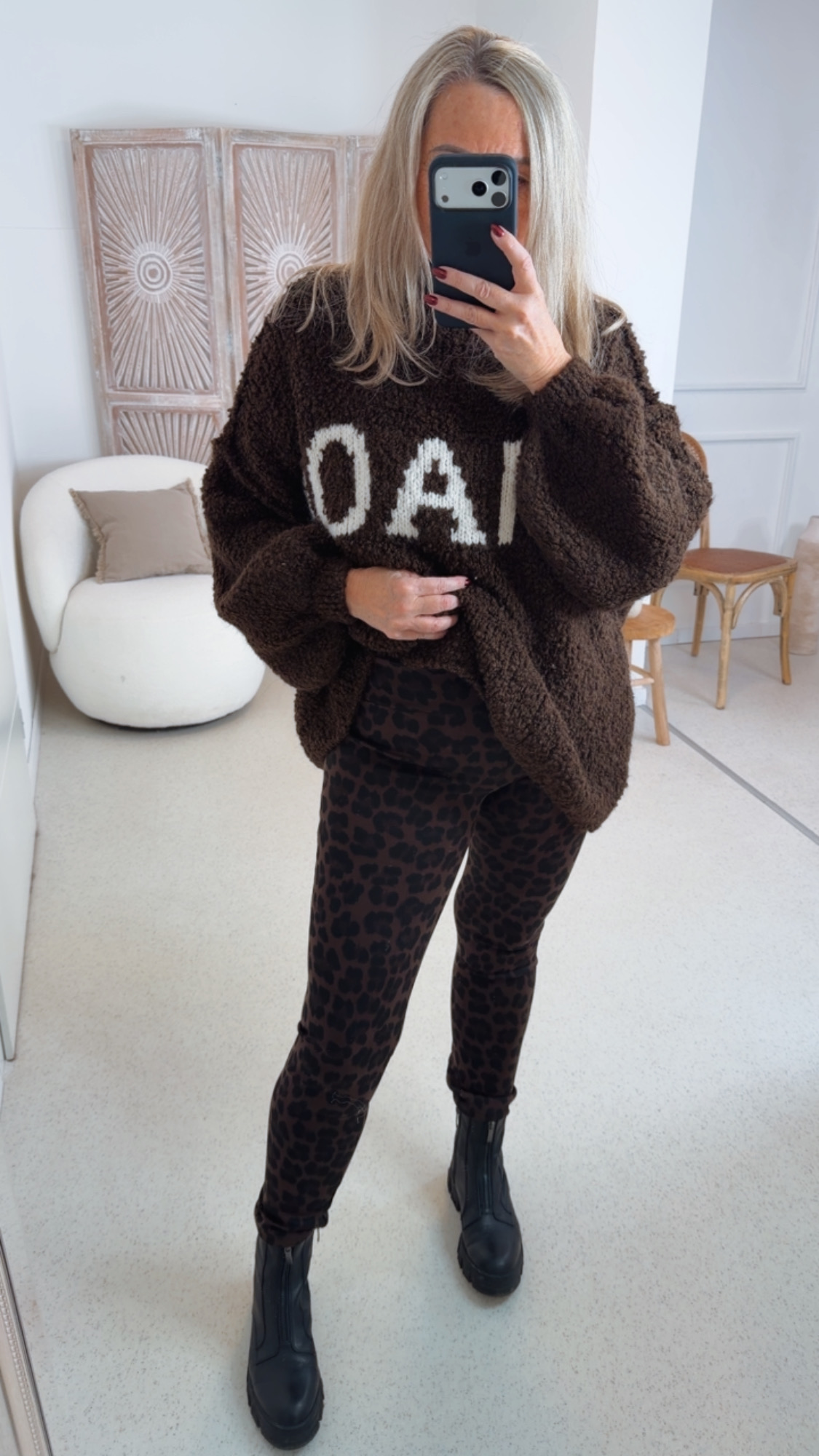 LEO-LEGGINGS KYLIE SCHOKO   STRETCHY Variantenartikel Made in Italy