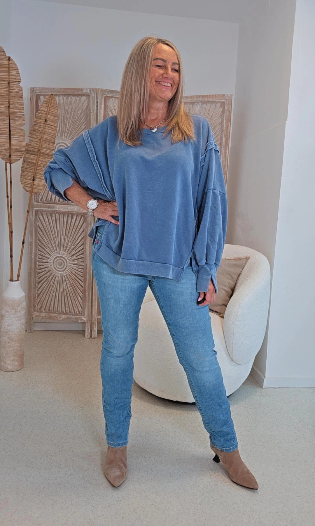 OVERSIZE SWEATER CARLOTA UNI Made in Italy 34-44/46