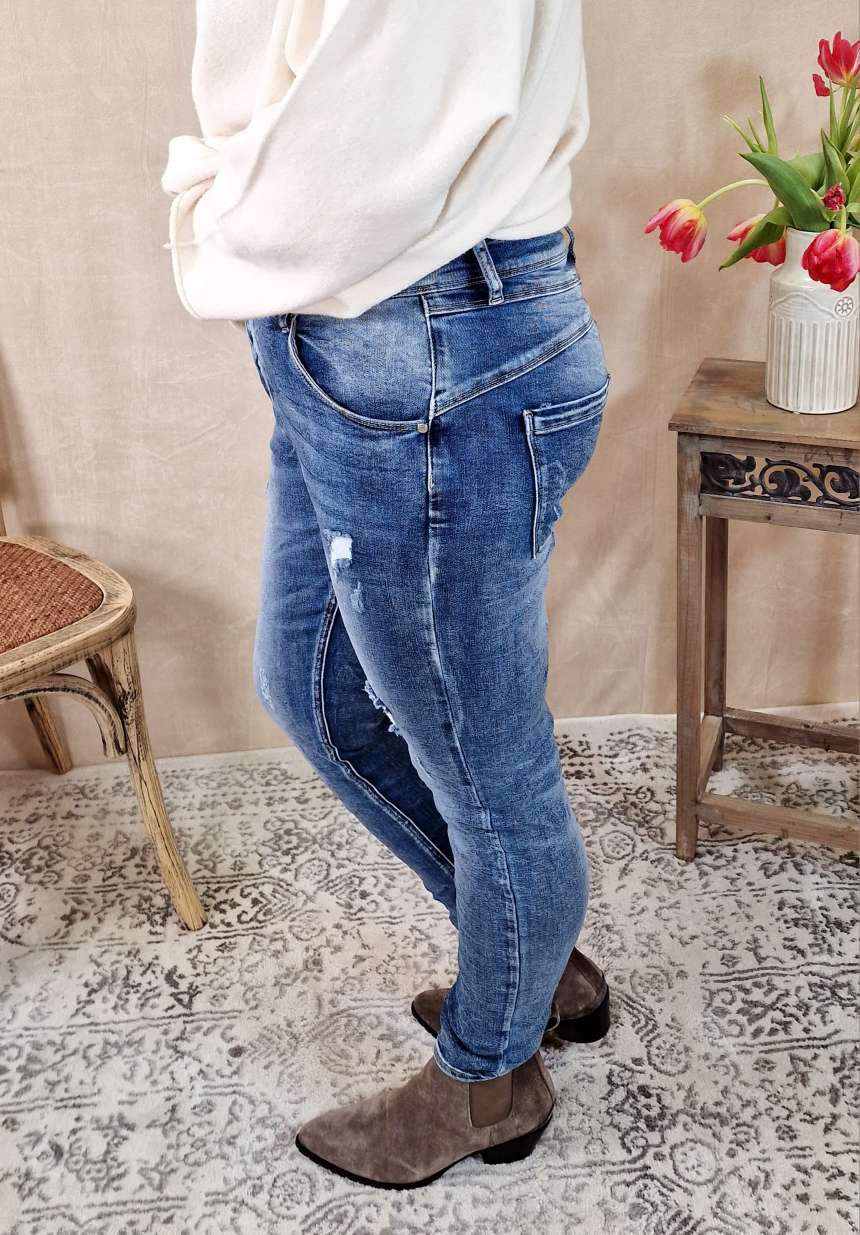 DESTROEYD JEANS MARIE - VARIANTENARTIKEL Denim Hose Skinny Blue Washed out DESTROEYD JEANS MARIE - VARIANTENARTIKEL Denim Hose Skinny Blue Washed out