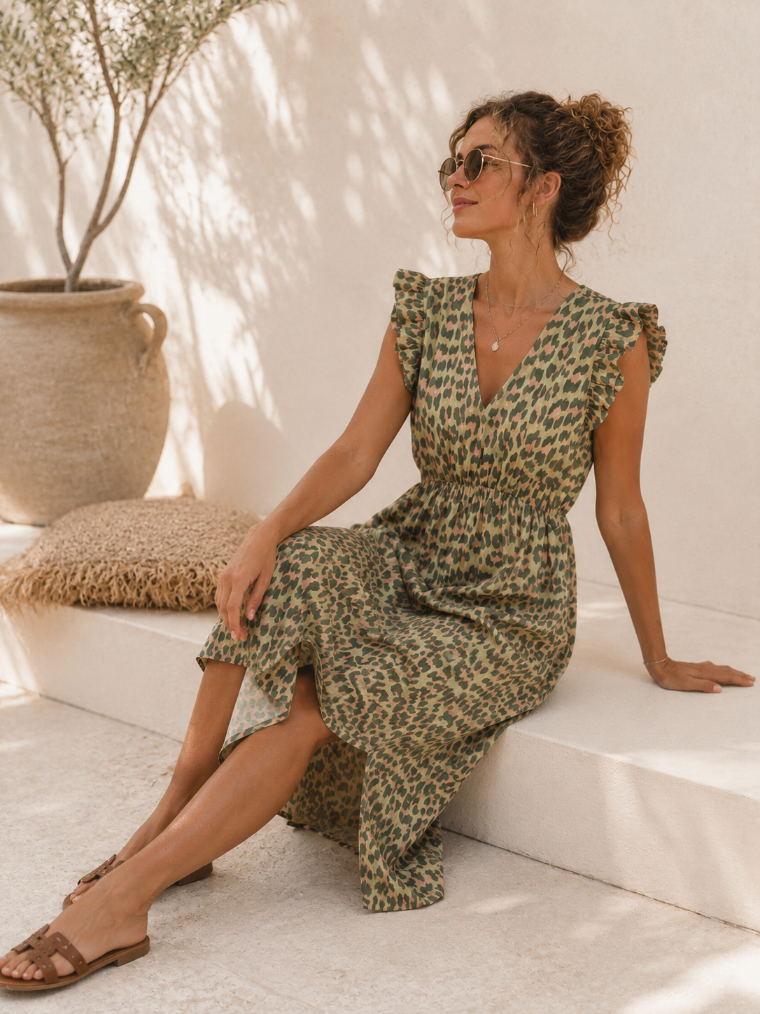 Kleid Arusha – Musselinkleid mit Boho-Charme  – Made in Italy |  tragbar bis Größe 42/44