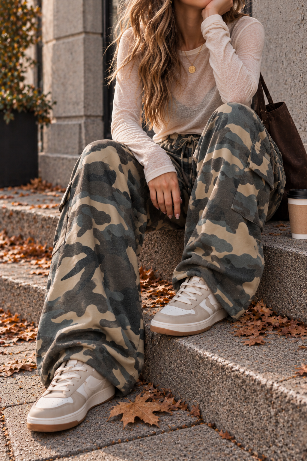 Cargo-Camouflage-Hose I CH0148 I Made in Italy 34-42/44