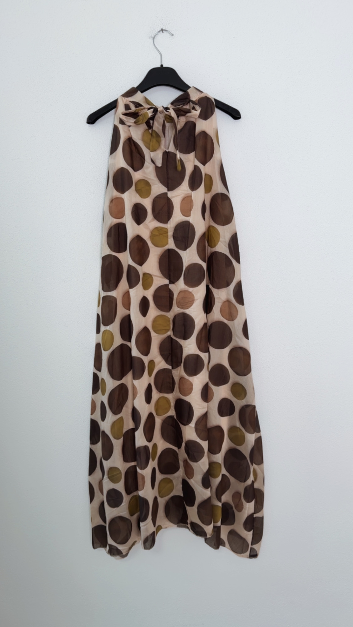 Polka Dots Kleid Zakynthos – Made in Italy | Passend bis zu einer guten Größe 42