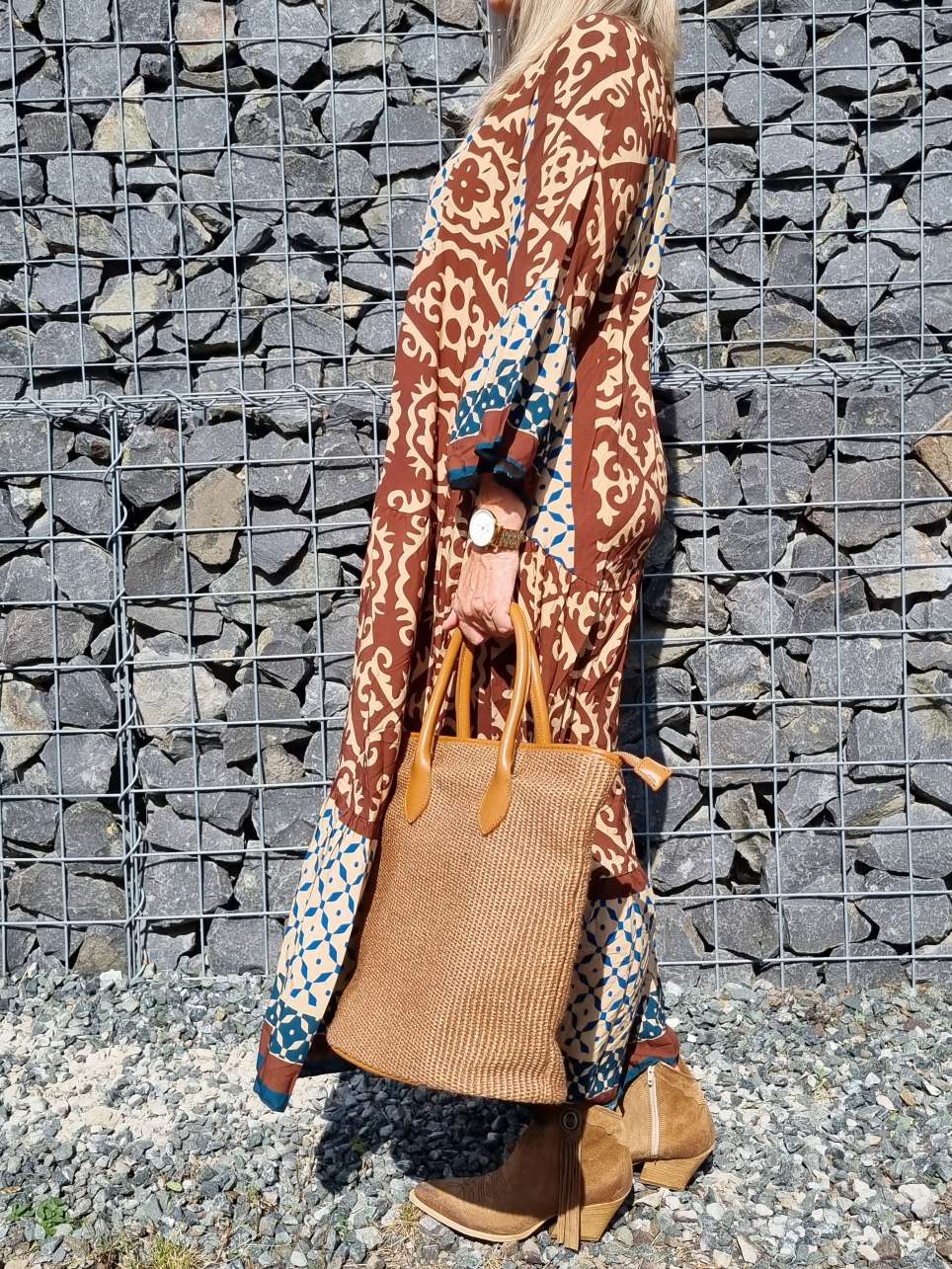 MAXI TUNIKA DRESS IRINA BRAUN 34-42 Made in Italy langes Kleid Hängerchen Tunikakleid MAXI TUNIKA DRESS IRINA BRAUN 34-42 Made in Italy langes Kleid Hängerchen Tunikakleid