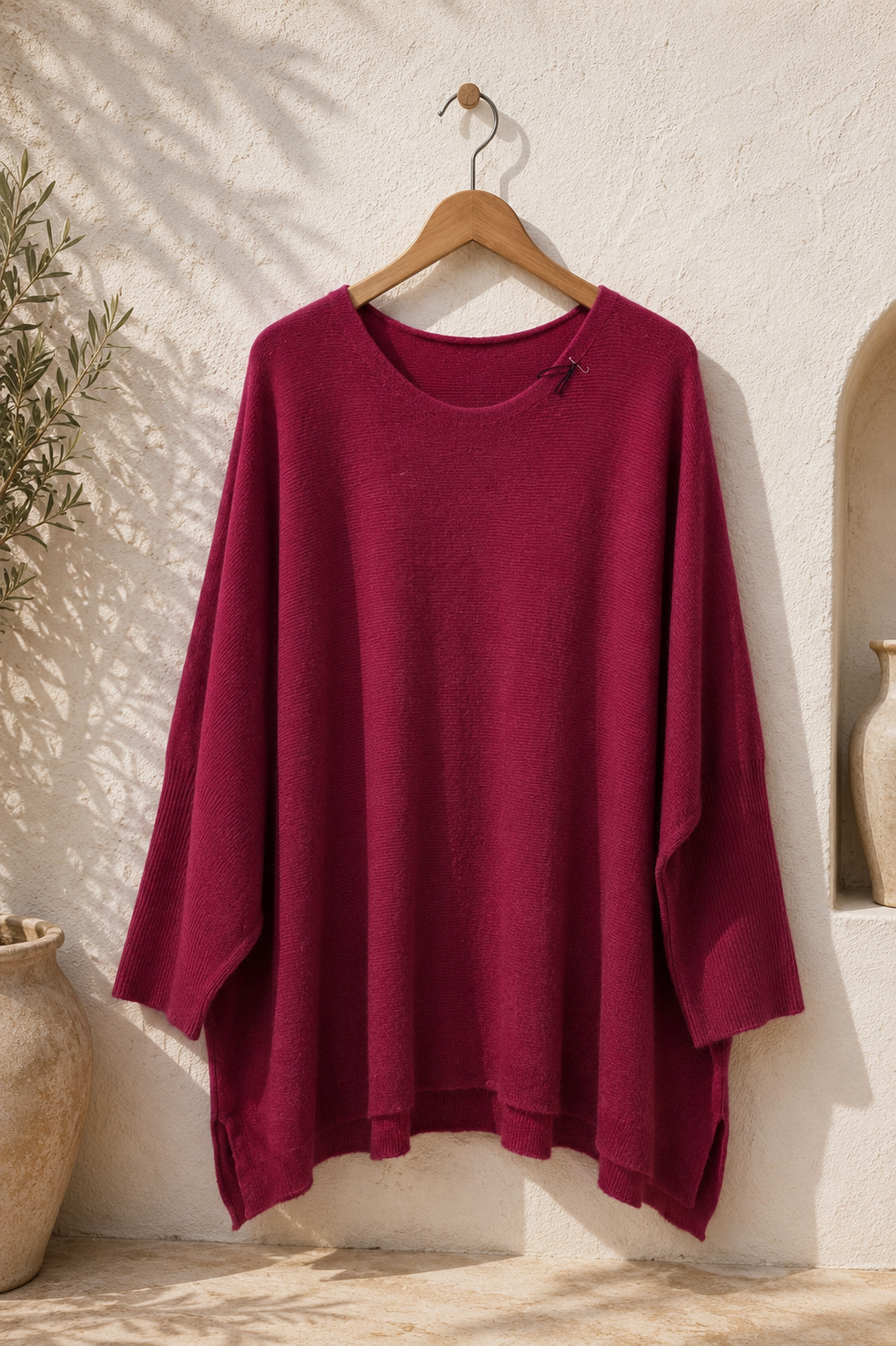 OVERSIZE KNIT SWEATER SIGRID Made in Italy 34-44/46 Strick Pullover