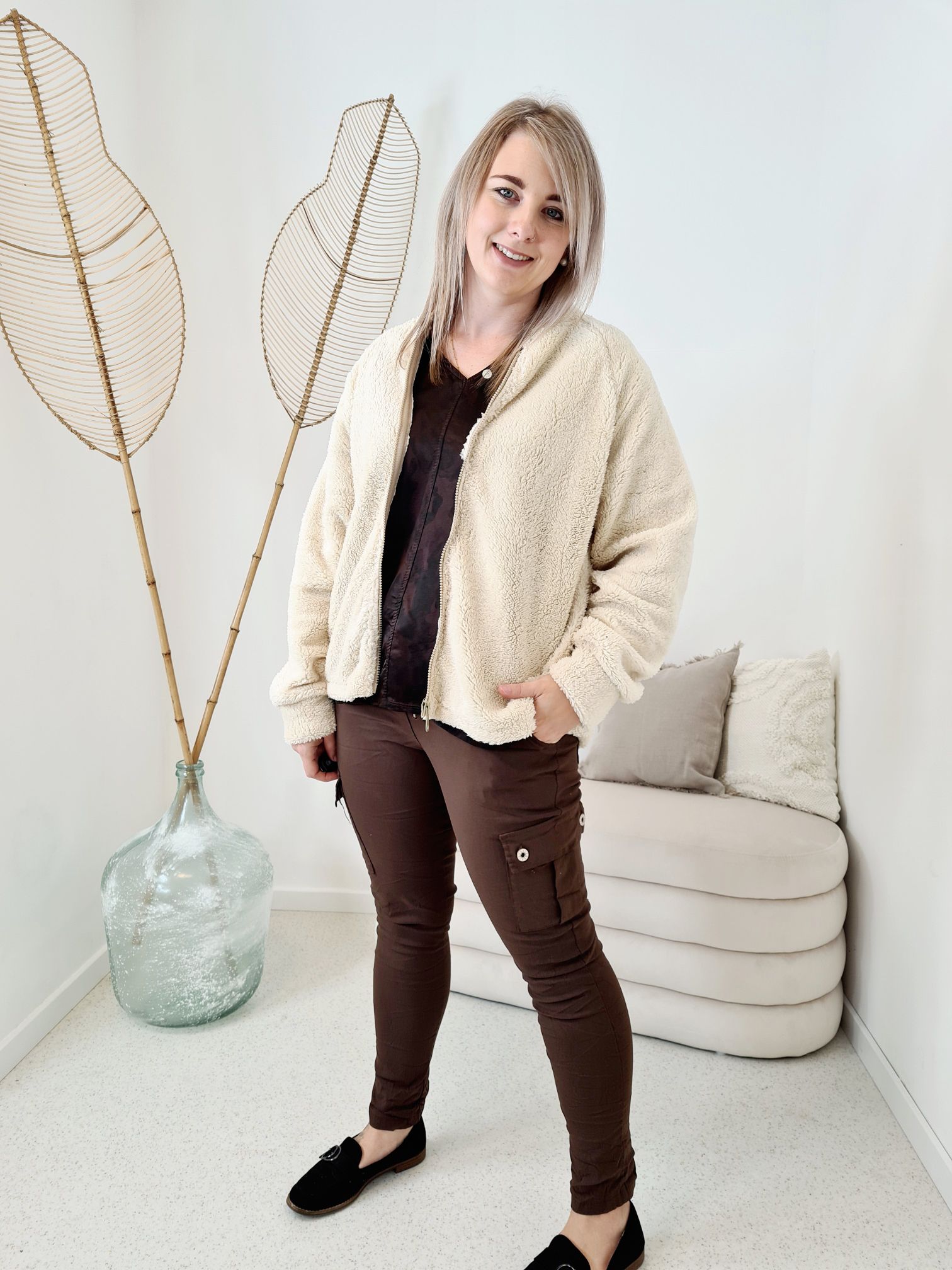 TEDDY JACKE ANETTE Sweater Made in Italy 34-42 Longsleeve Pullover versch. Farben TEDDY JACKE ANETTE Sweater Made in Italy 34-42 Longsleeve Pullover versch. Farben