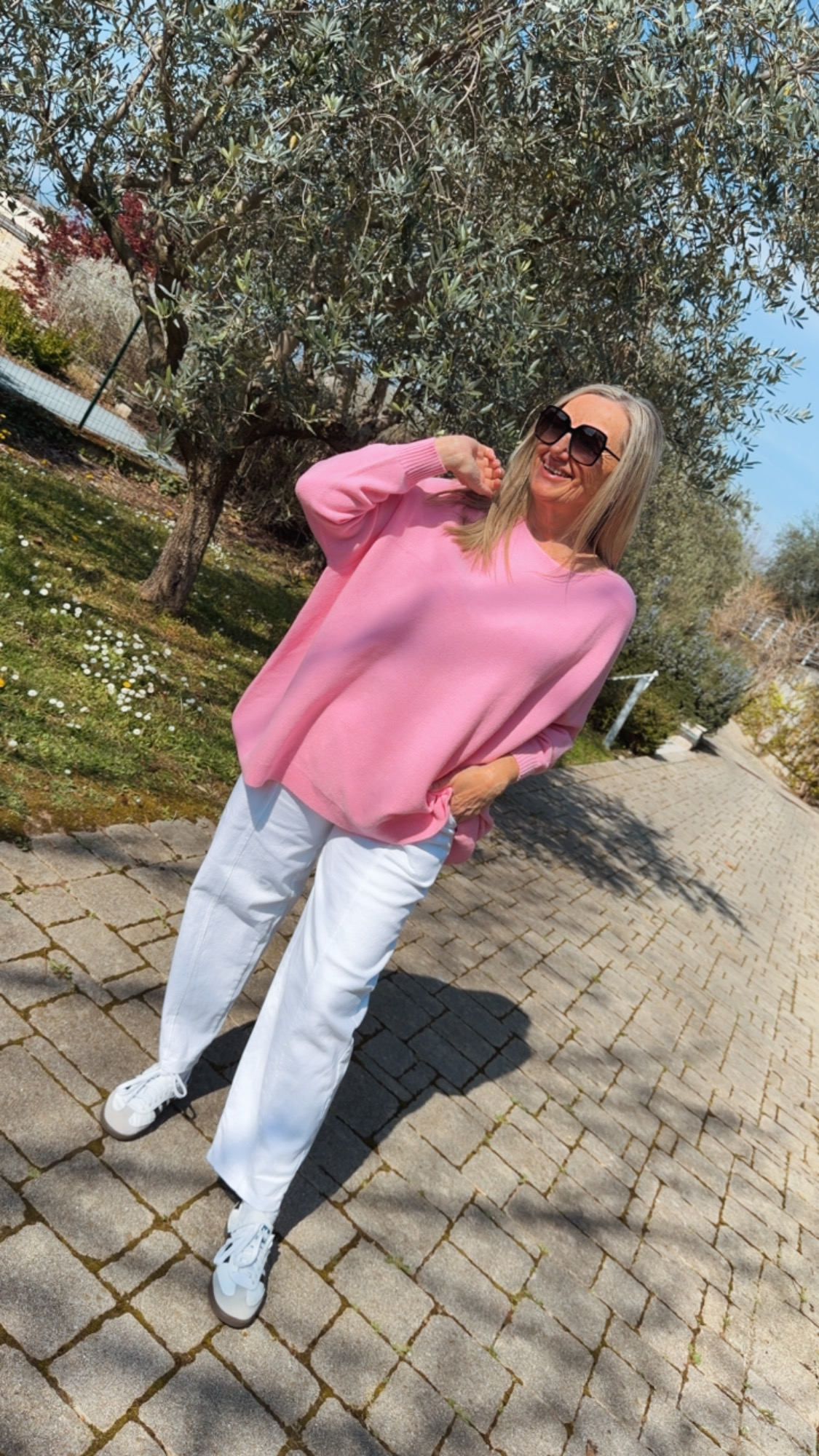 MAXI-PULLOVER LEVI unifarben 34-44/46 Made in Italy Viskose