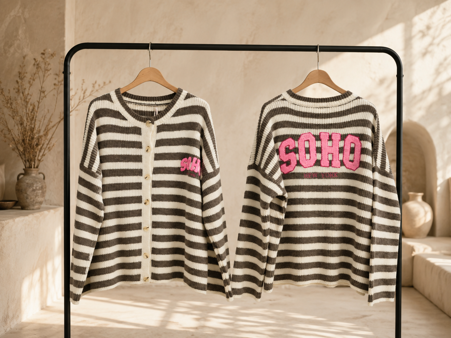 Strickjacke Yara - SOHO Stripes Made in Itlay 34-40/42 Cardigan