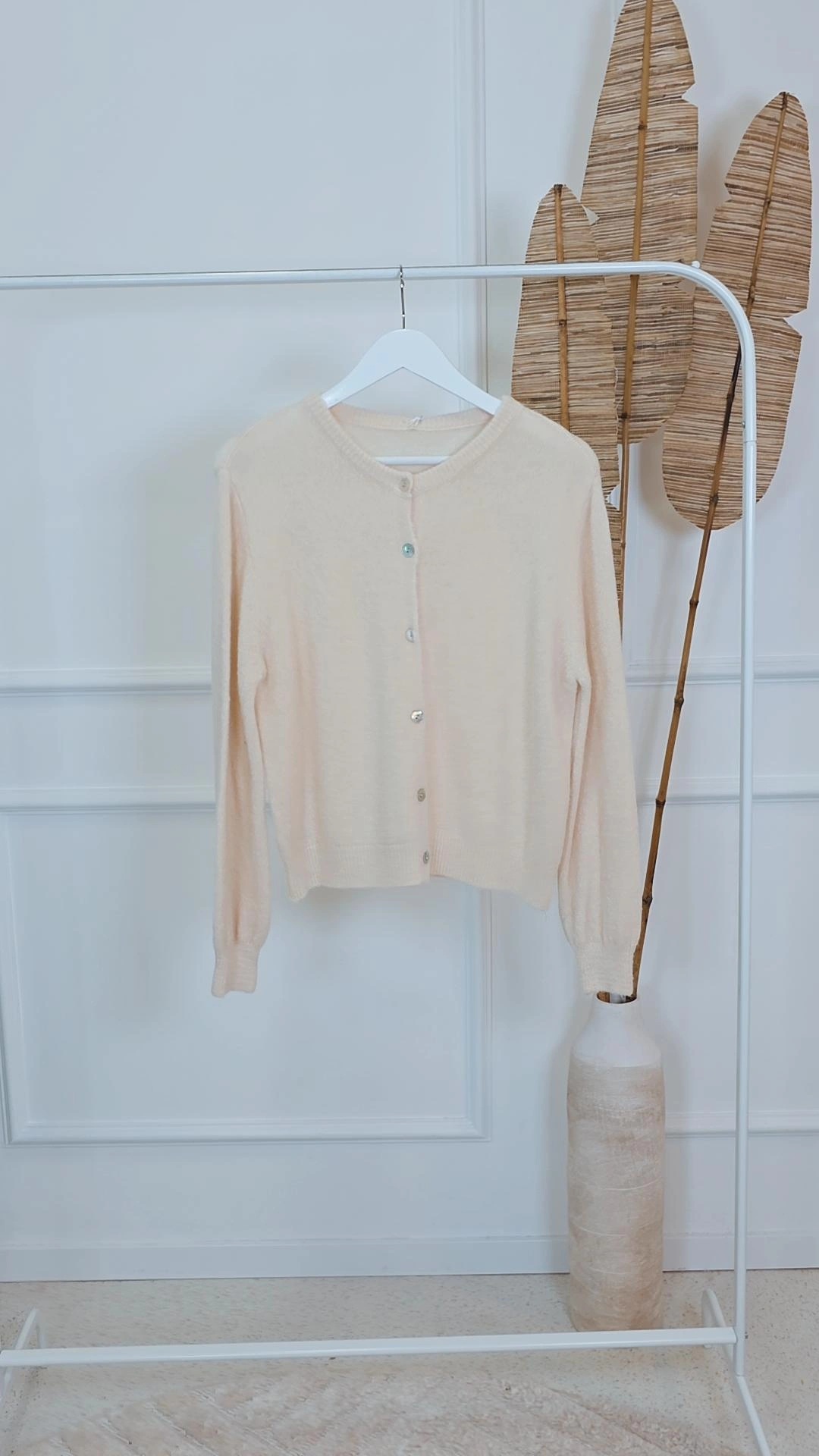 EDLER STRICKCARDIGAN XENIA Alpaka Made in Italy Größe 34 - kleine 42
