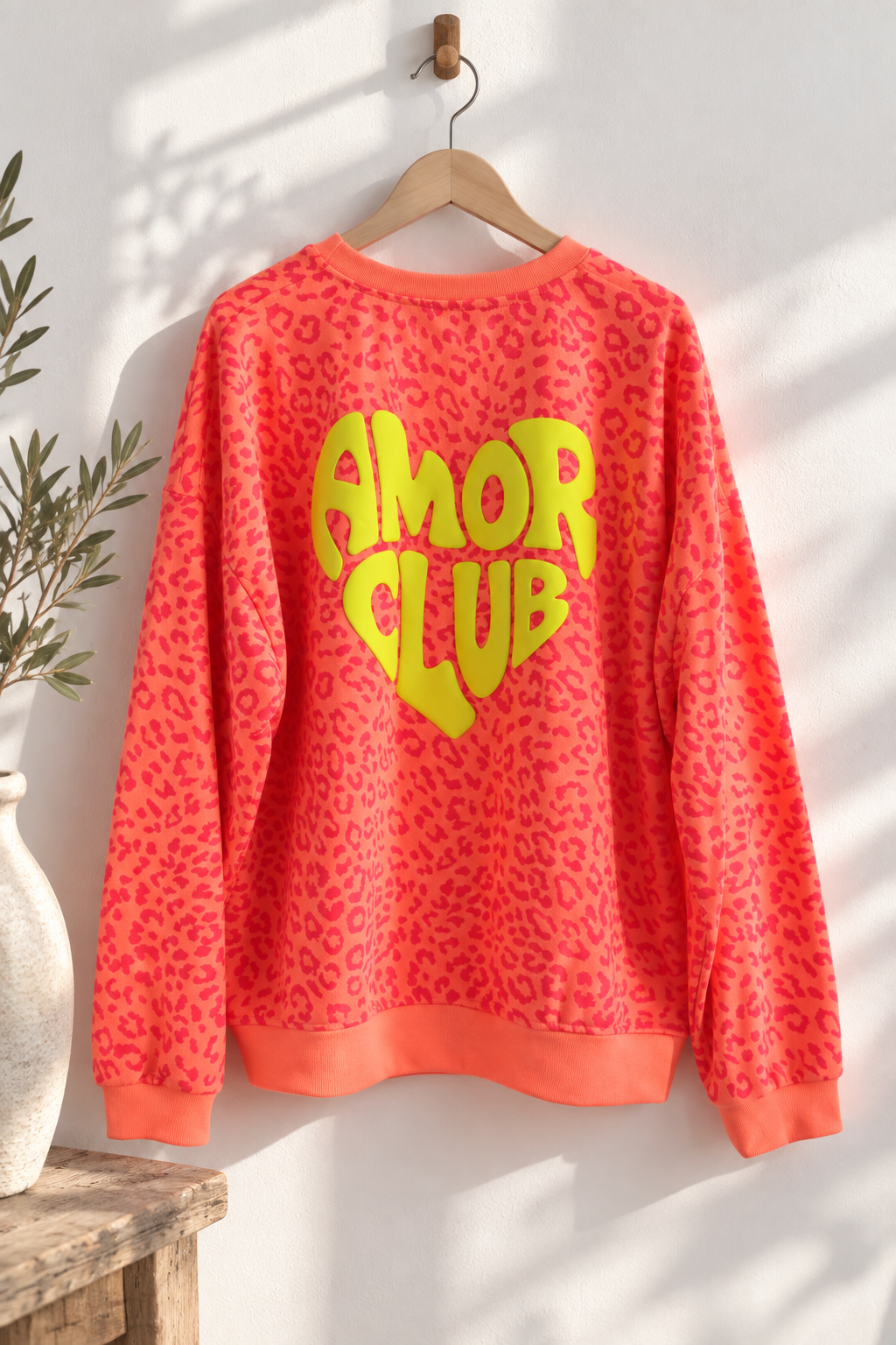 Sweatshirt Leo Amor I NO. SW0017 I lässiger Oversize-Look I Made in Italy 34-42/44