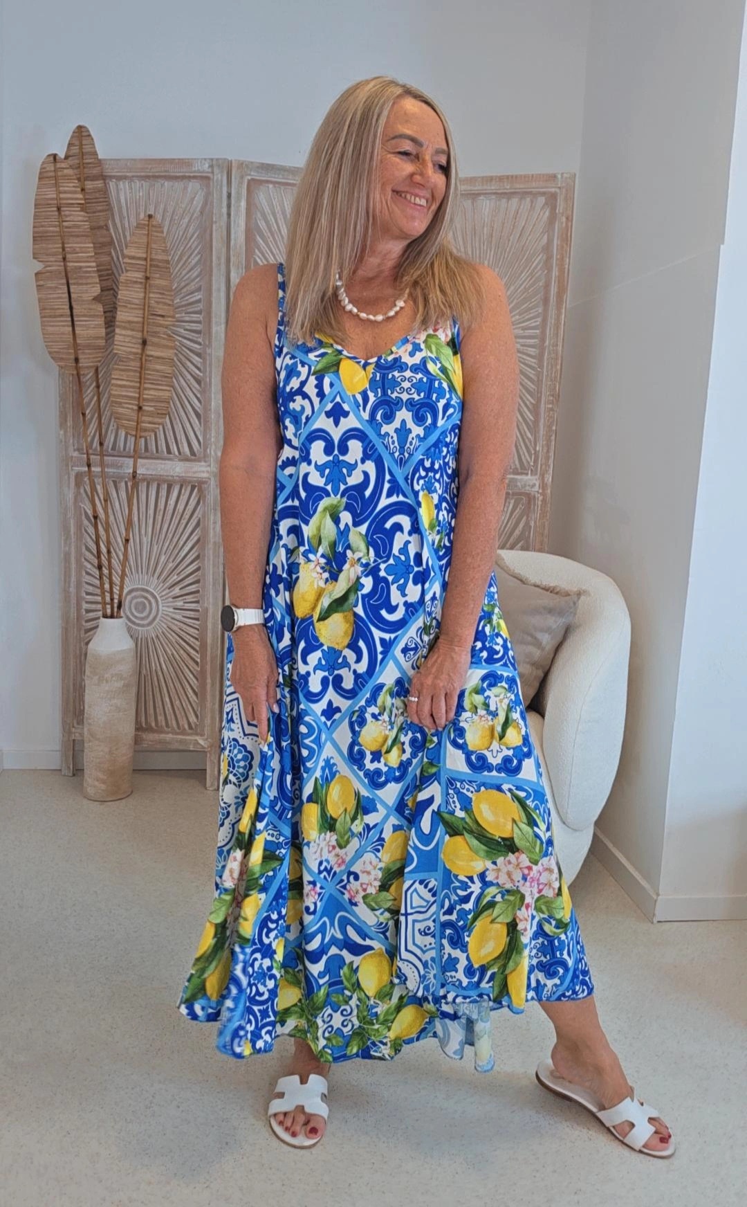 SOMMERKLEID VIVIAN LEMON 34-42/44 Made in Italy