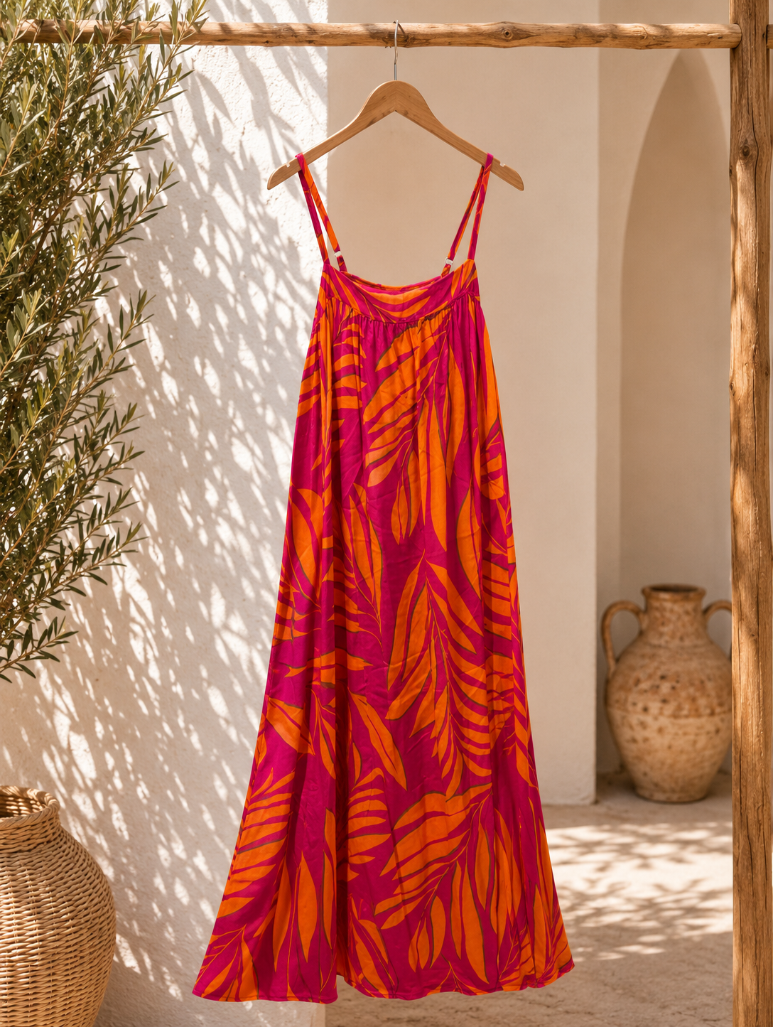 Maxikleid „Zahara“ – Exotische Leichtigkeit trifft italienischen Chic 🌴Made in Italy 34-42/44