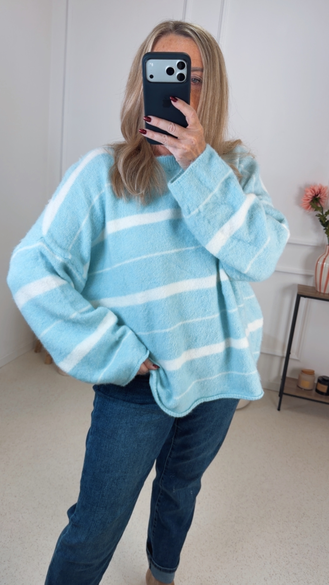 BASIC KNIT SWEATER RANDY 36 -44 Made in Italy Pullover