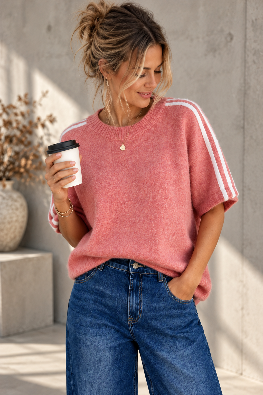 Sporty Stripe Strickpullover I SP0166 I 34-42 I Made in Italy