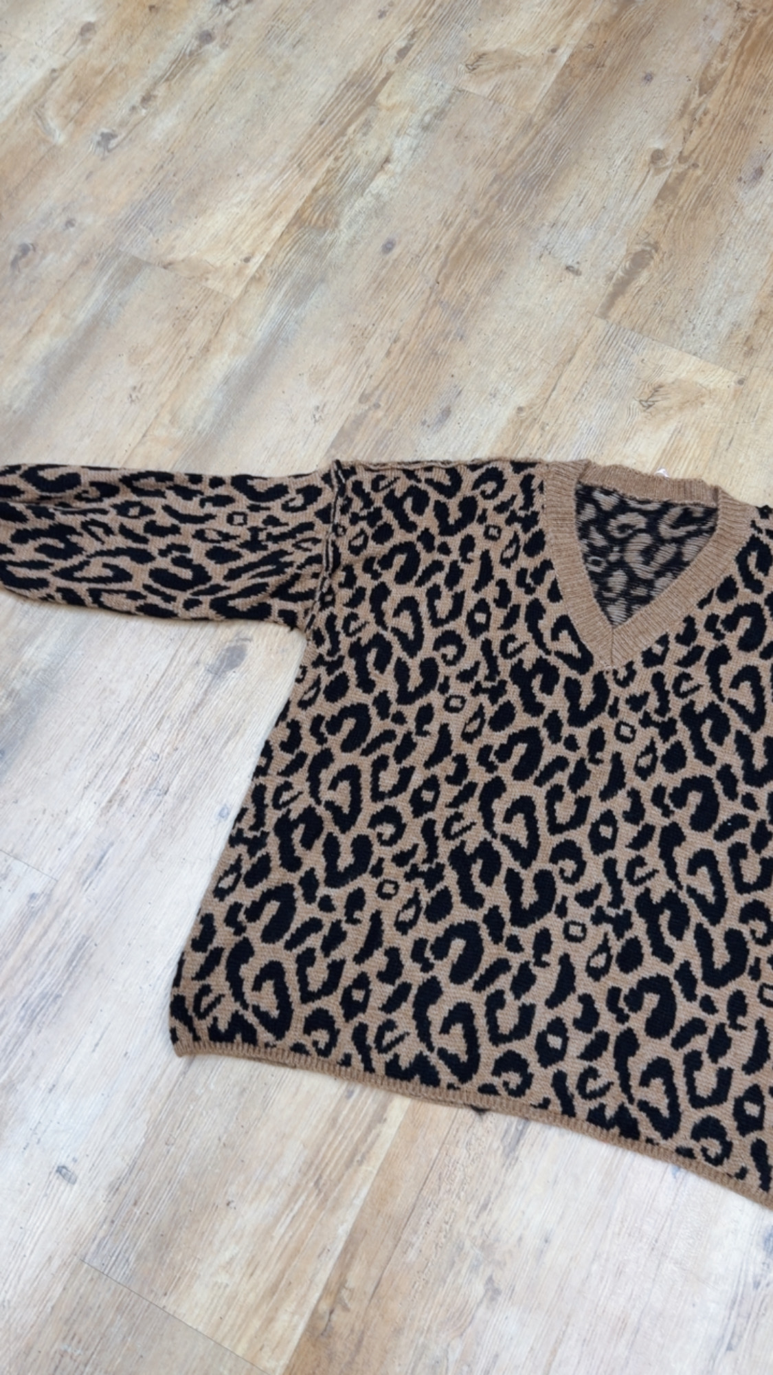 Leo-Pullover mit V-Ausschnitt I P0069 I Made in Italy 34-44/46