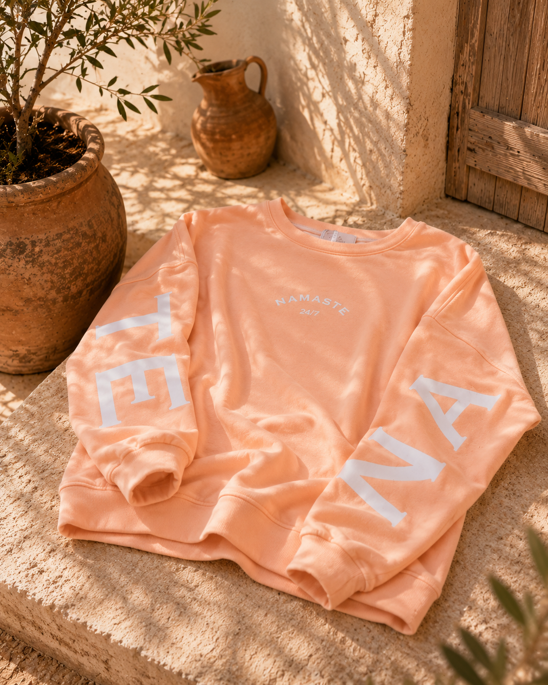 Sweatshirt „Namaste 24/7 Uni“ – Made in Italy | One Size bis ca. Gr. 42