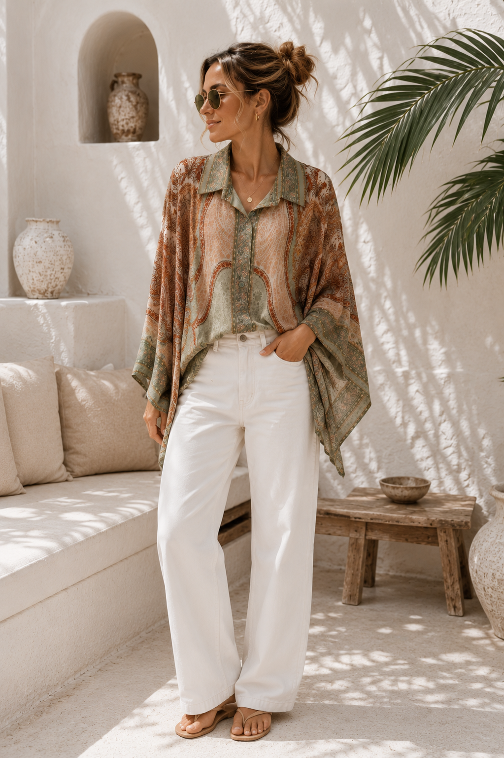 Silky Signature Bluse „Aurelia“ Made in Italy Gr. 34-44/46 Premium Kollektion