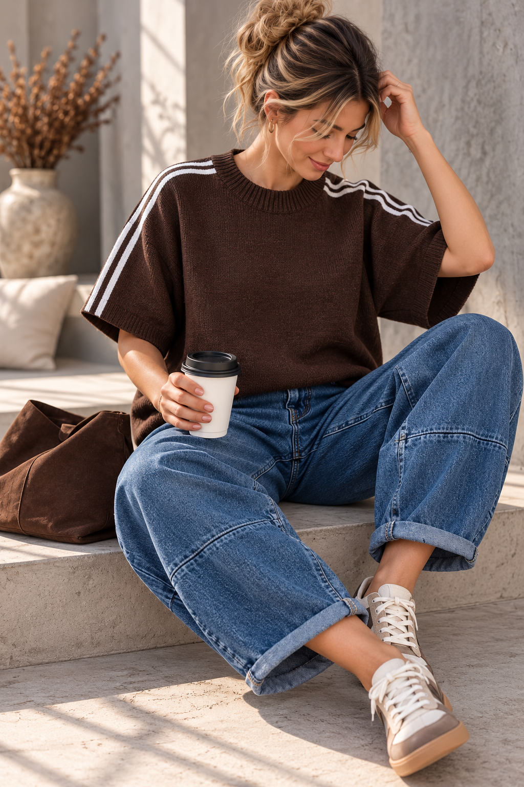 Sporty Stripe Strickpullover I SP0166 I 34-42 I Made in Italy