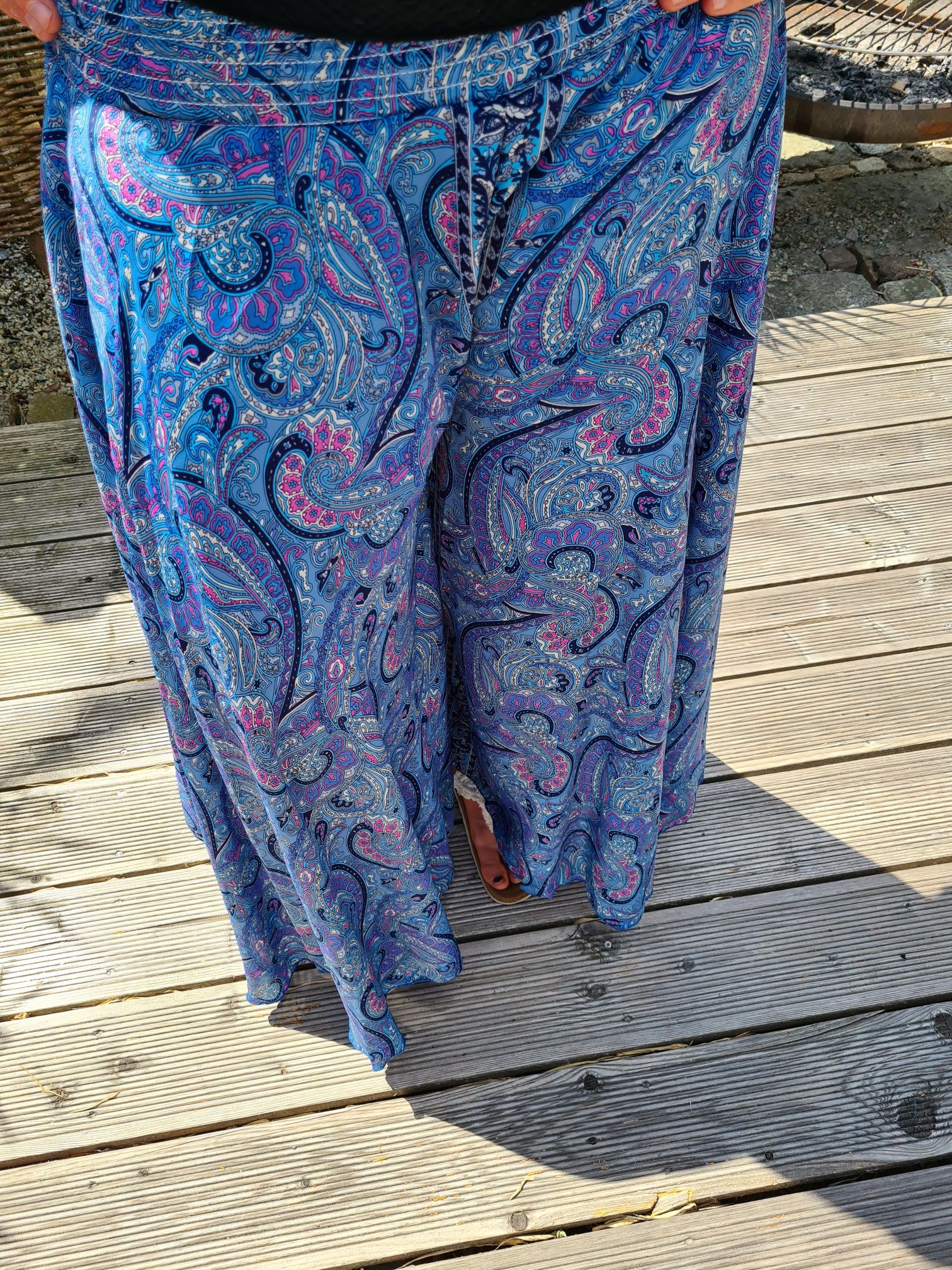 SILK HOSENROCK MALEDIVE BLAU 4 Boho Bohemian Seide Hose Rock Skirt Beach Sommer 34-40/42 SILK HOSENROCK MALEDIVE BLAU 4 Boho Bohemian Seide Hose Rock Skirt Beach Sommer 34-40/42