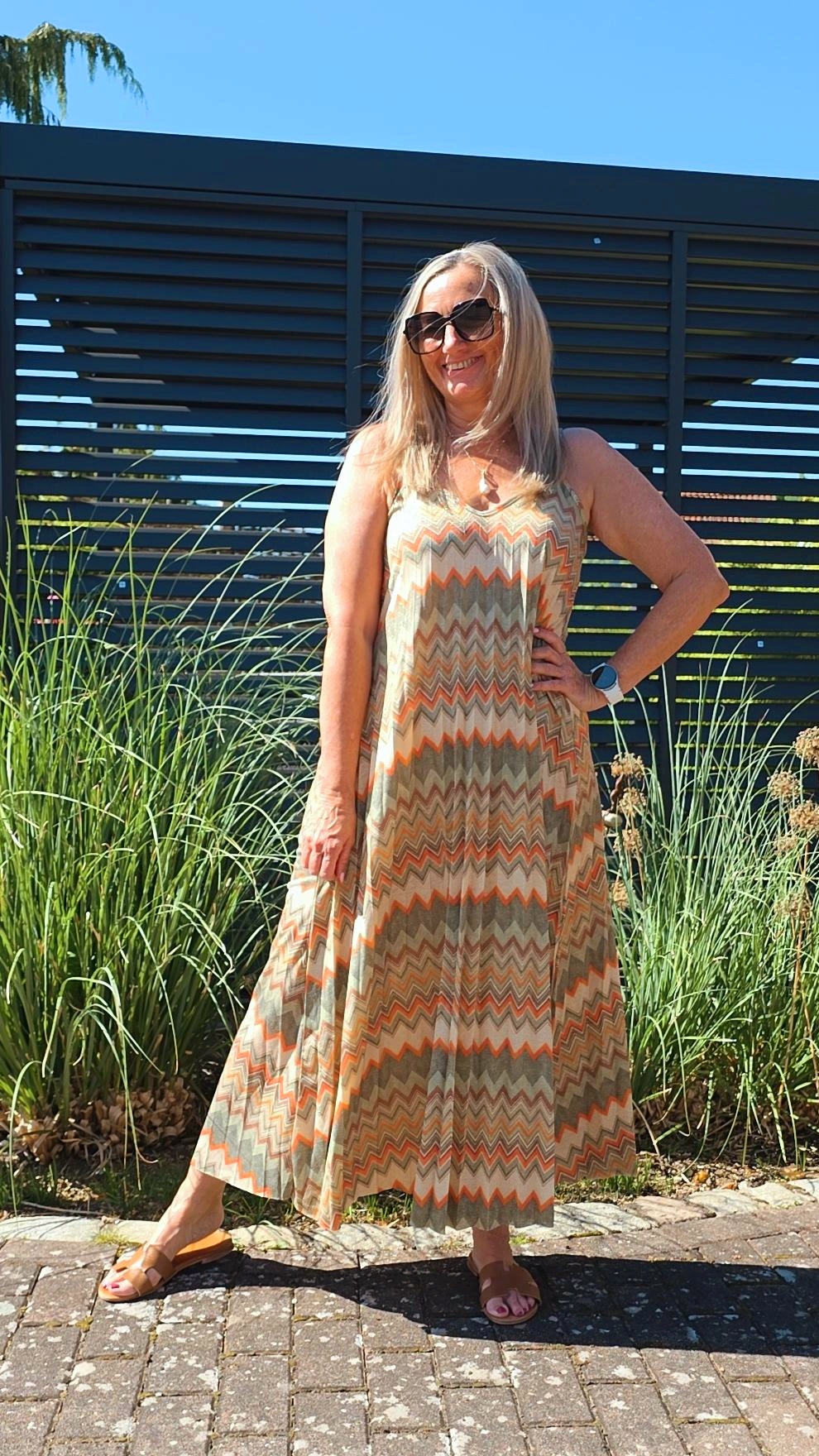 MAXI DRESS SAVINA GLAM SHINY Plissee  Made in Italy 34-42 MAXI DRESS SAVINA GLAM SHINY Plissee  Made in Italy 34-42