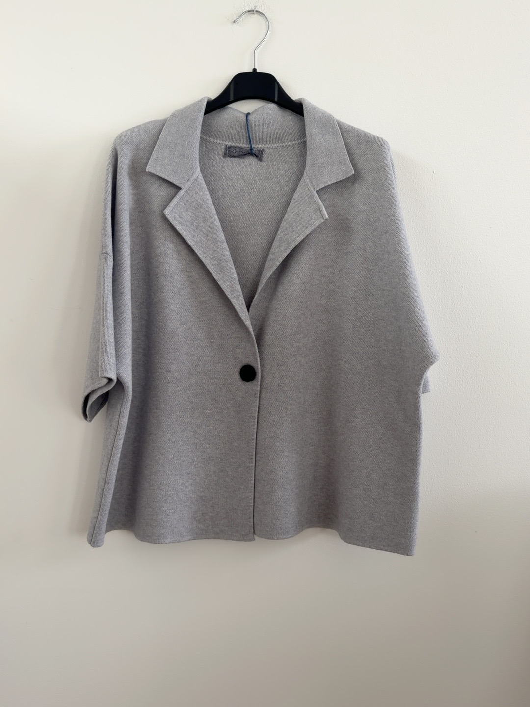 Kurzarm Strickblazer Uni I S0055 I 34-44